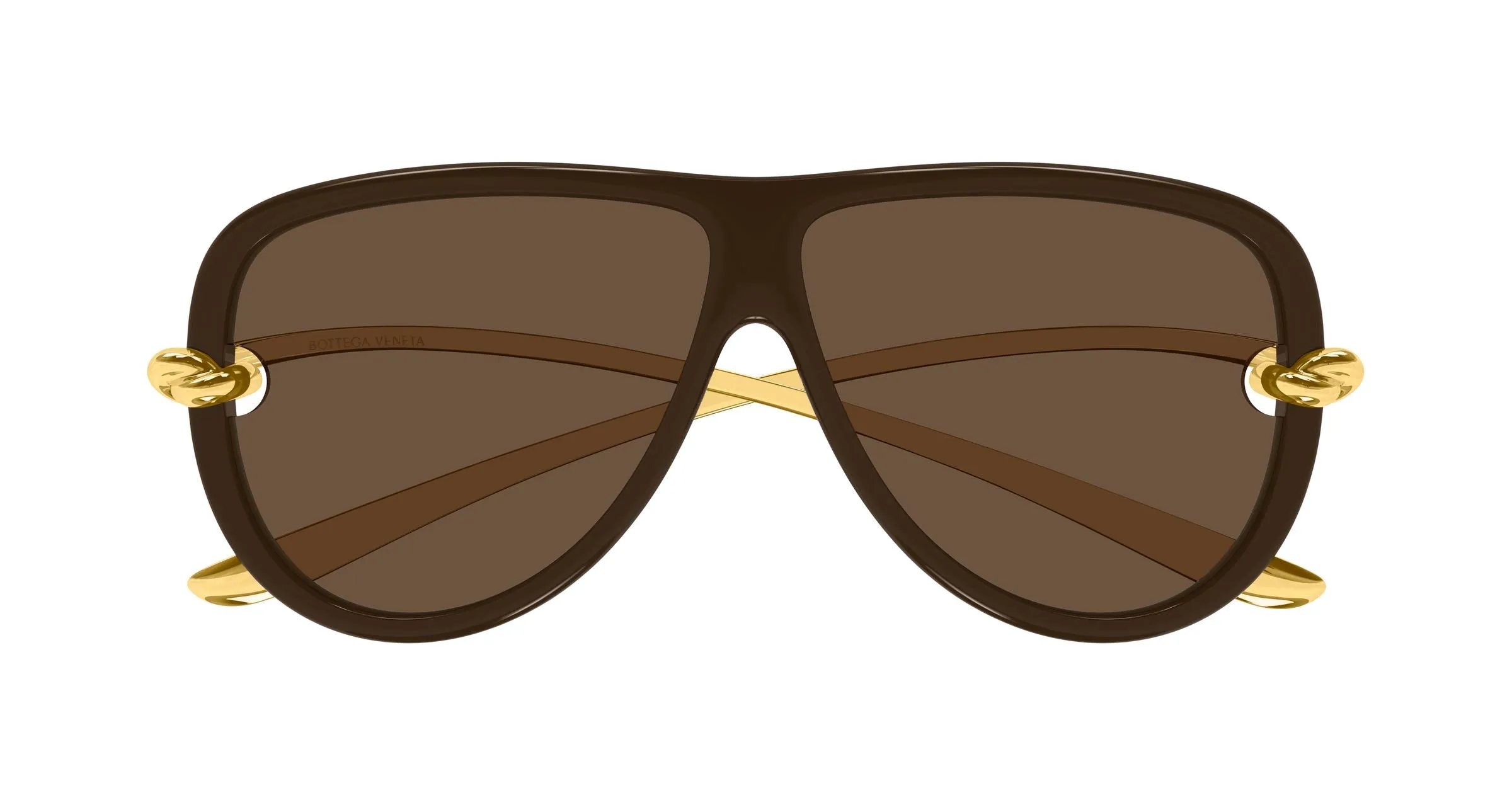 Bottega Veneta BV1513S 003 Occhiali da sole Bio-iniettato Marrone Marrone Pilot - immagine 2