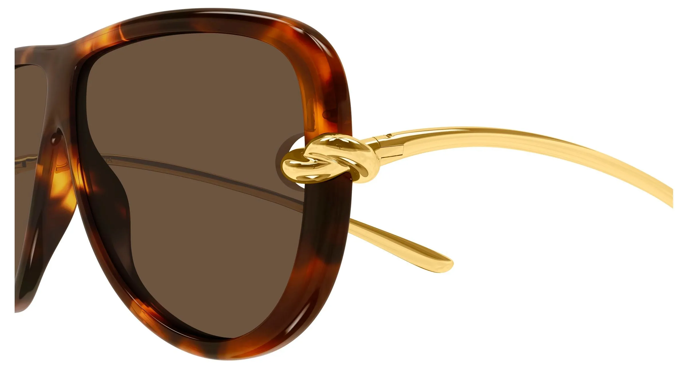 Bottega Veneta BV1513S 002 Occhiali da sole Bio-iniettato Havana Marrone Pilot - immagine 4