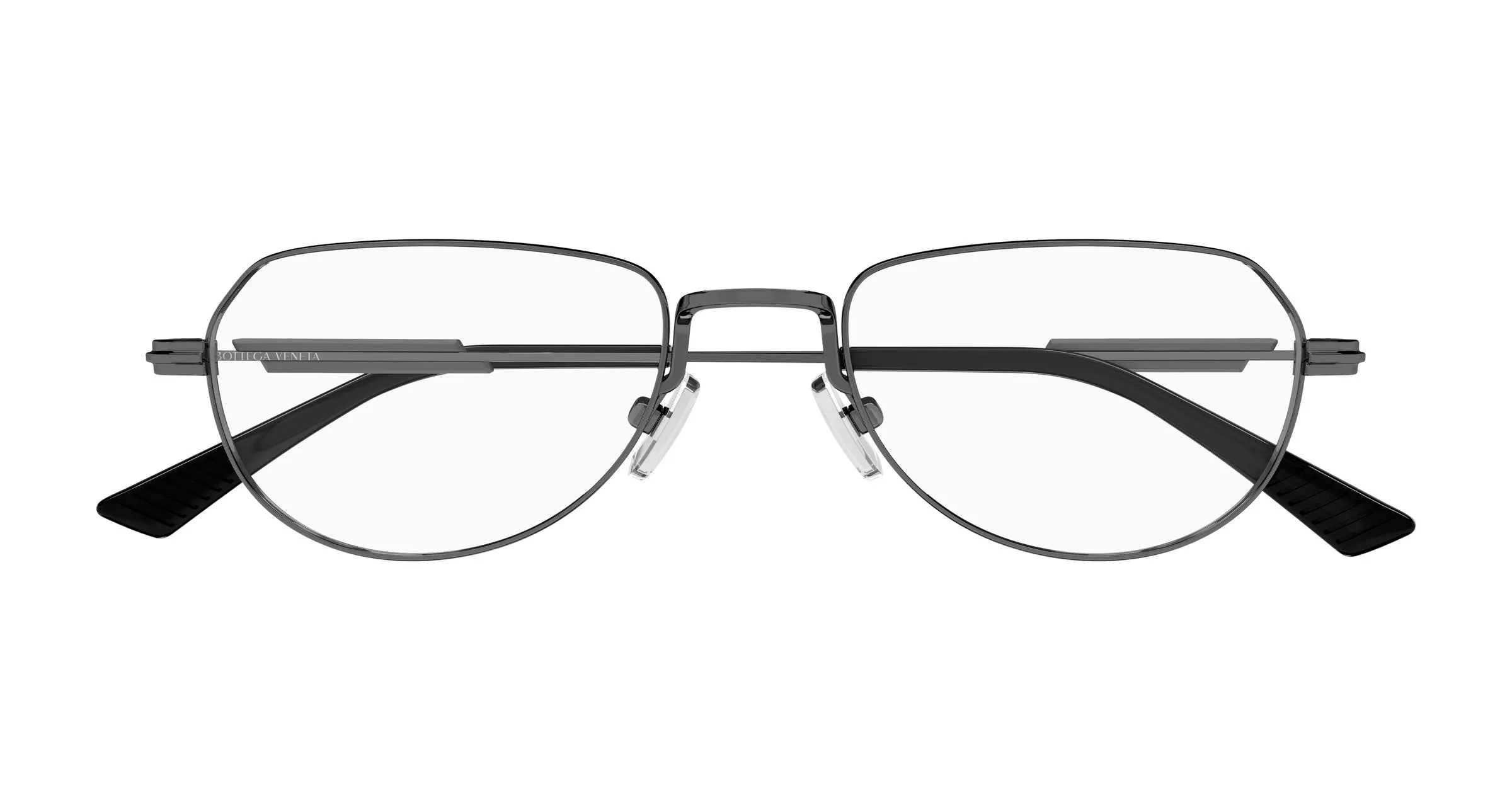 Bottega Veneta BV1510O 001 Montature da vista Metallo Rutenio Trasparente Rotonda - immagine 2