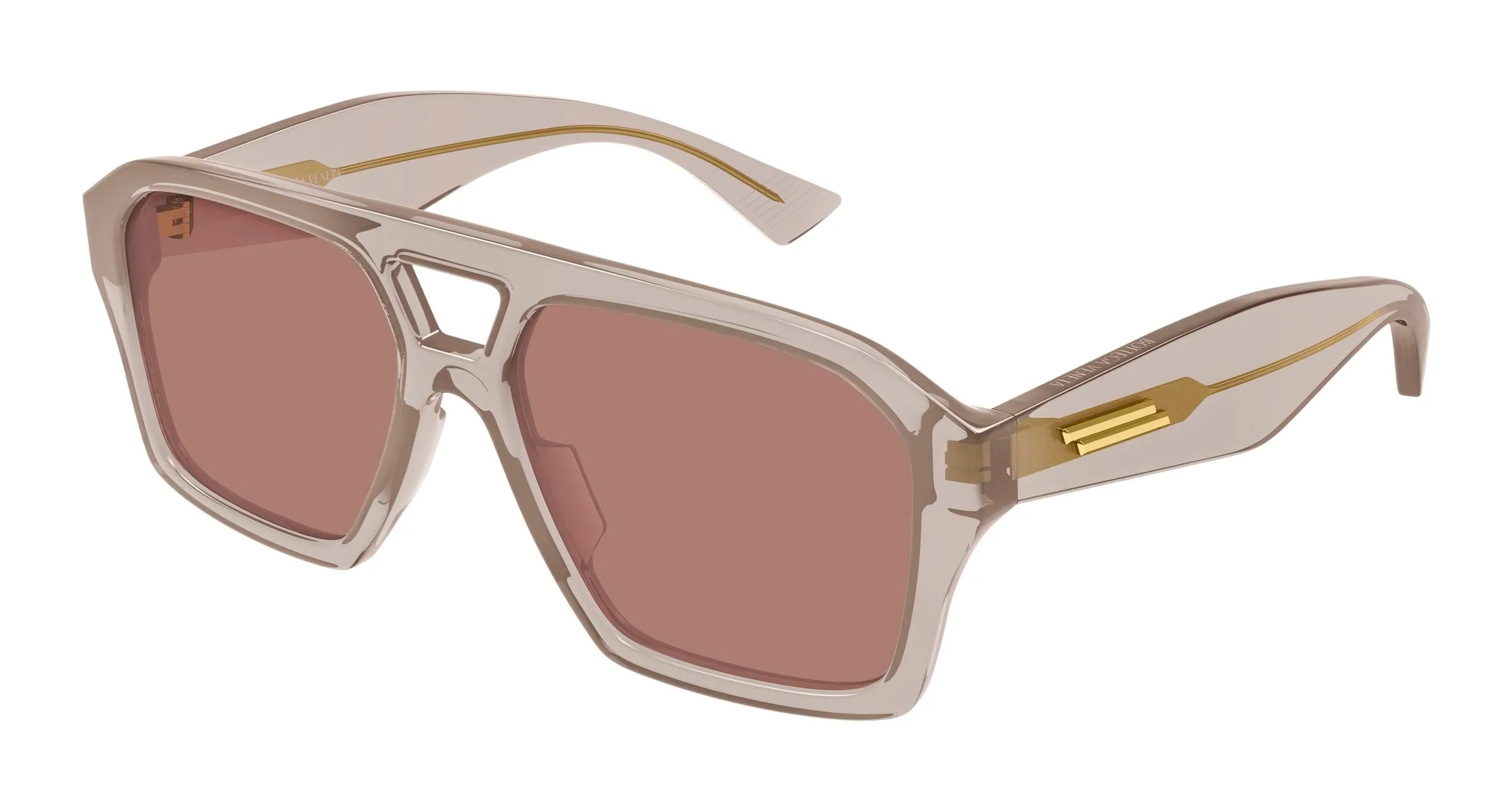 Bottega Veneta BV1501S 003 Occhiali da sole Acetato Marrone Marrone Squadrata - immagine 1