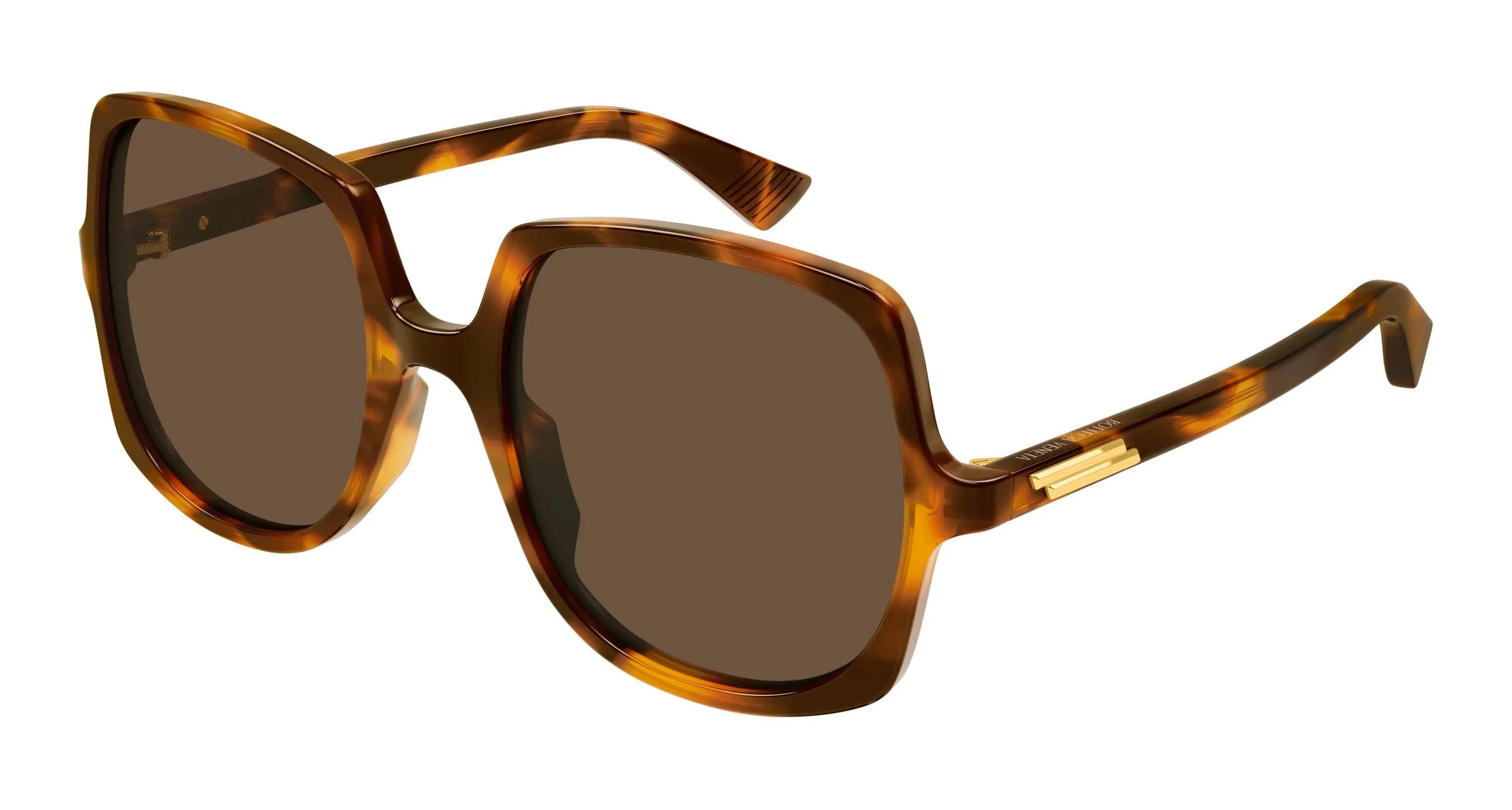 Bottega Veneta BV1498S 002 Occhiali da sole Acetato Havana Marrone Farfalla - immagine 1