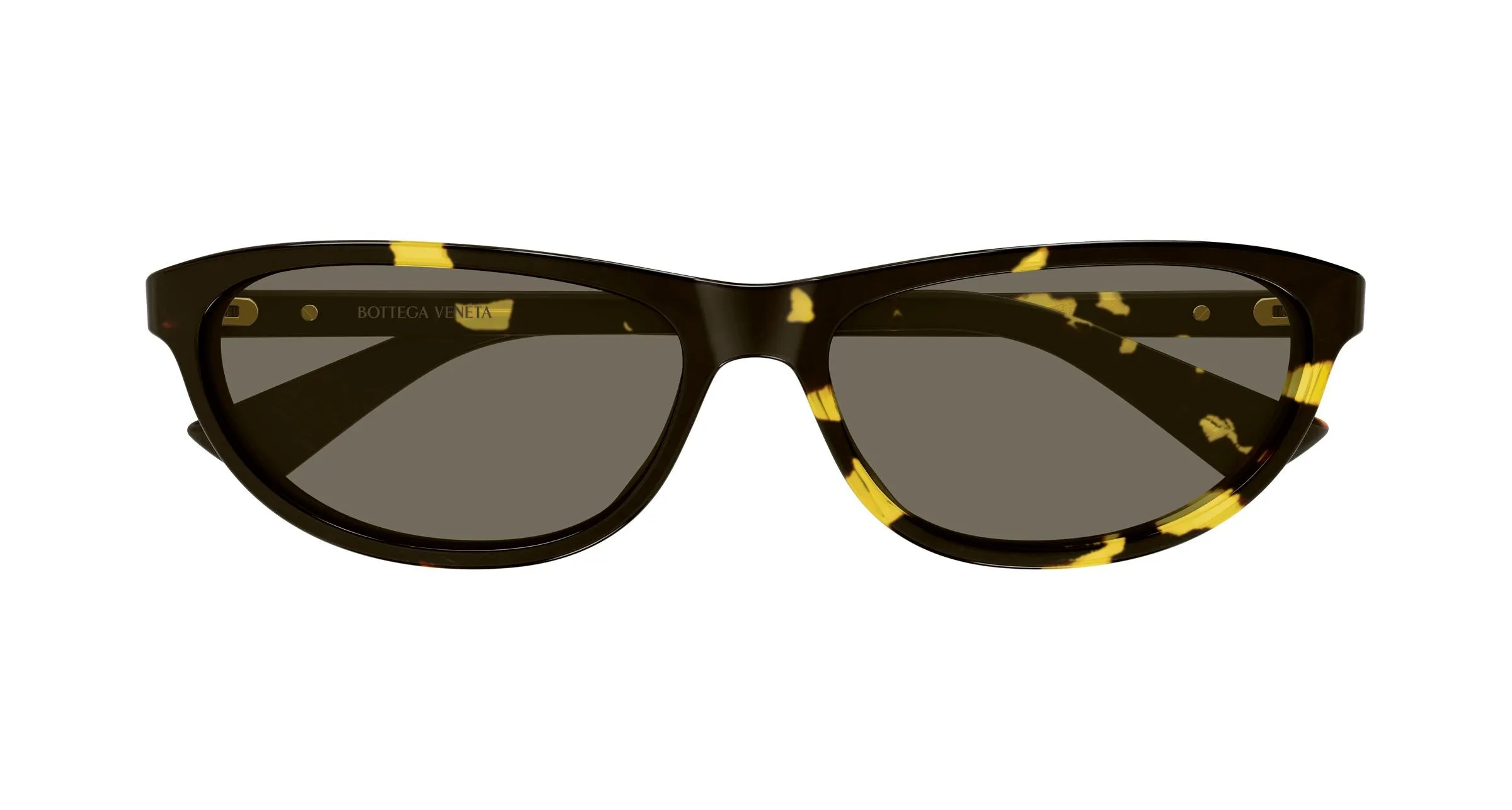 Bottega Veneta BV1497S 002 Occhiali da sole Acetato Havana Grigio Cat Eye - immagine 3