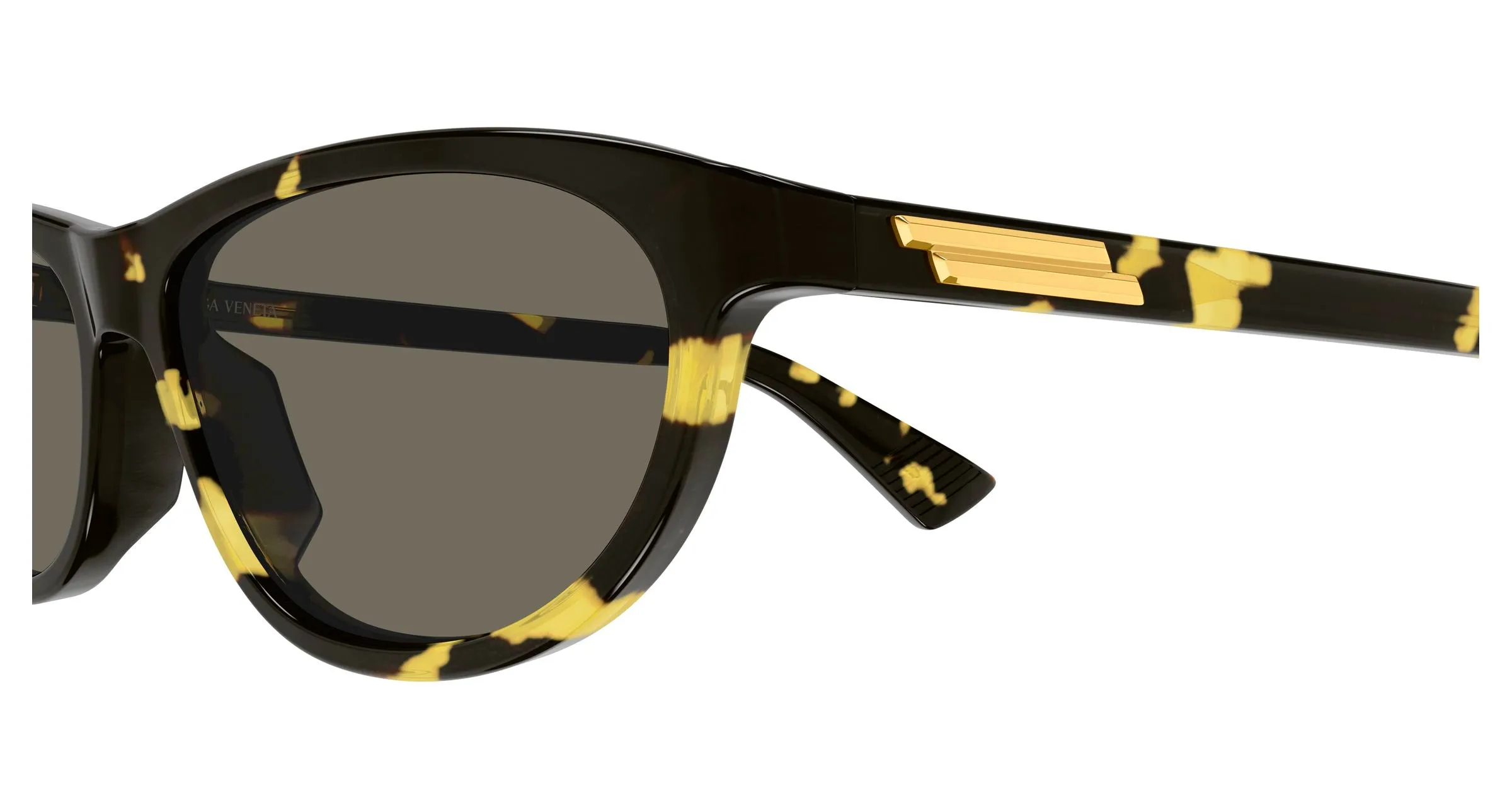 Bottega Veneta BV1497S 002 Occhiali da sole Acetato Havana Grigio Cat Eye - immagine 4