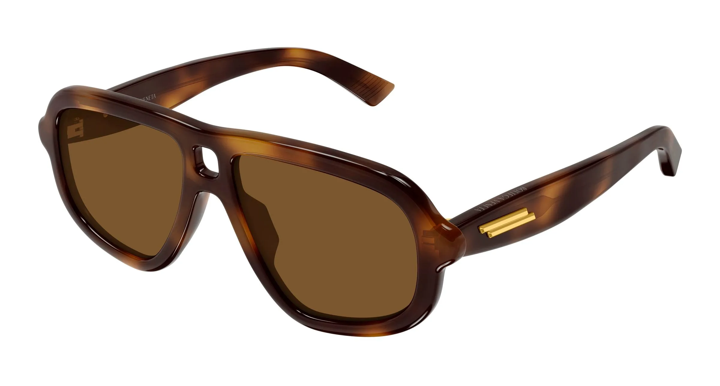 Bottega Veneta BV1494S 002 Occhiali da sole Acetato Havana Marrone Pilot - immagine 1