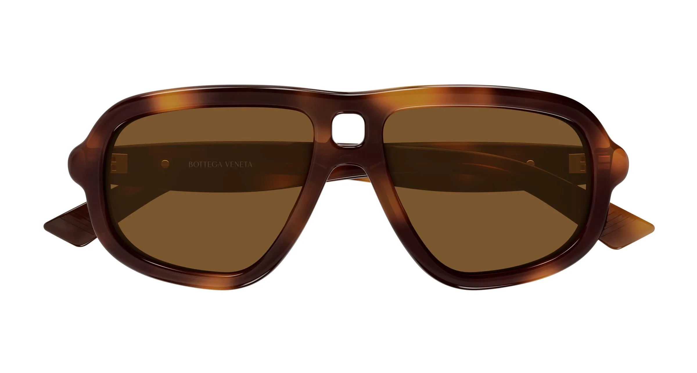 Bottega Veneta BV1494S 002 Occhiali da sole Acetato Havana Marrone Pilot - immagine 2
