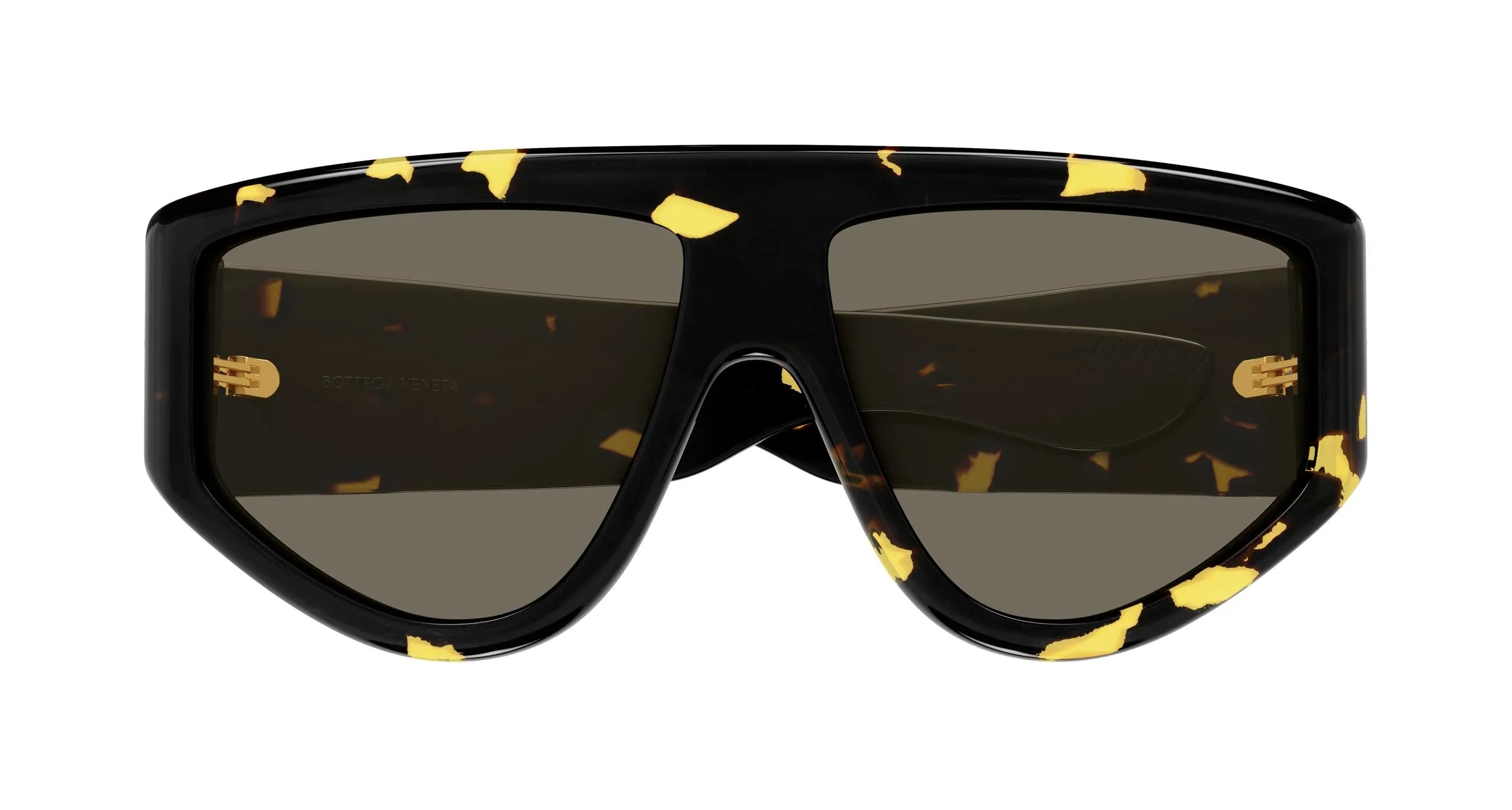 Bottega Veneta BV1492S 003 Occhiali da sole Acetato Havana Marrone Avvolgente - immagine 2