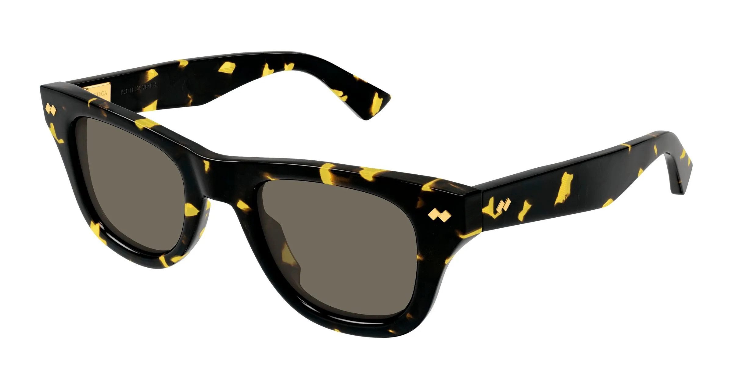 Bottega Veneta BV1486S 002 Occhiali da sole Acetato Havana Marrone Squadrata - immagine 1