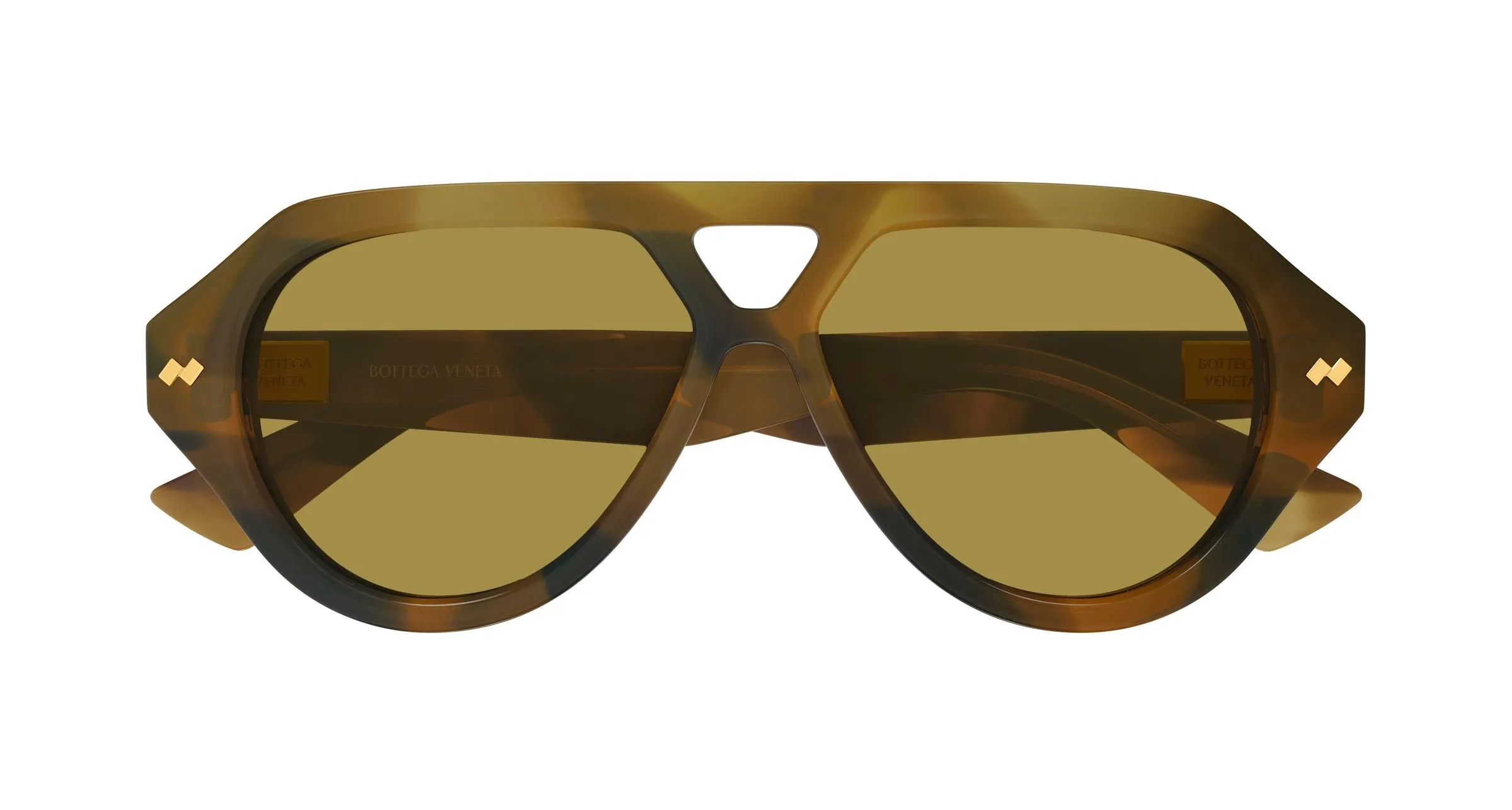 Bottega Veneta BV1485S 003 Occhiali da sole Acetato Marrone Marrone Pilot - immagine 2