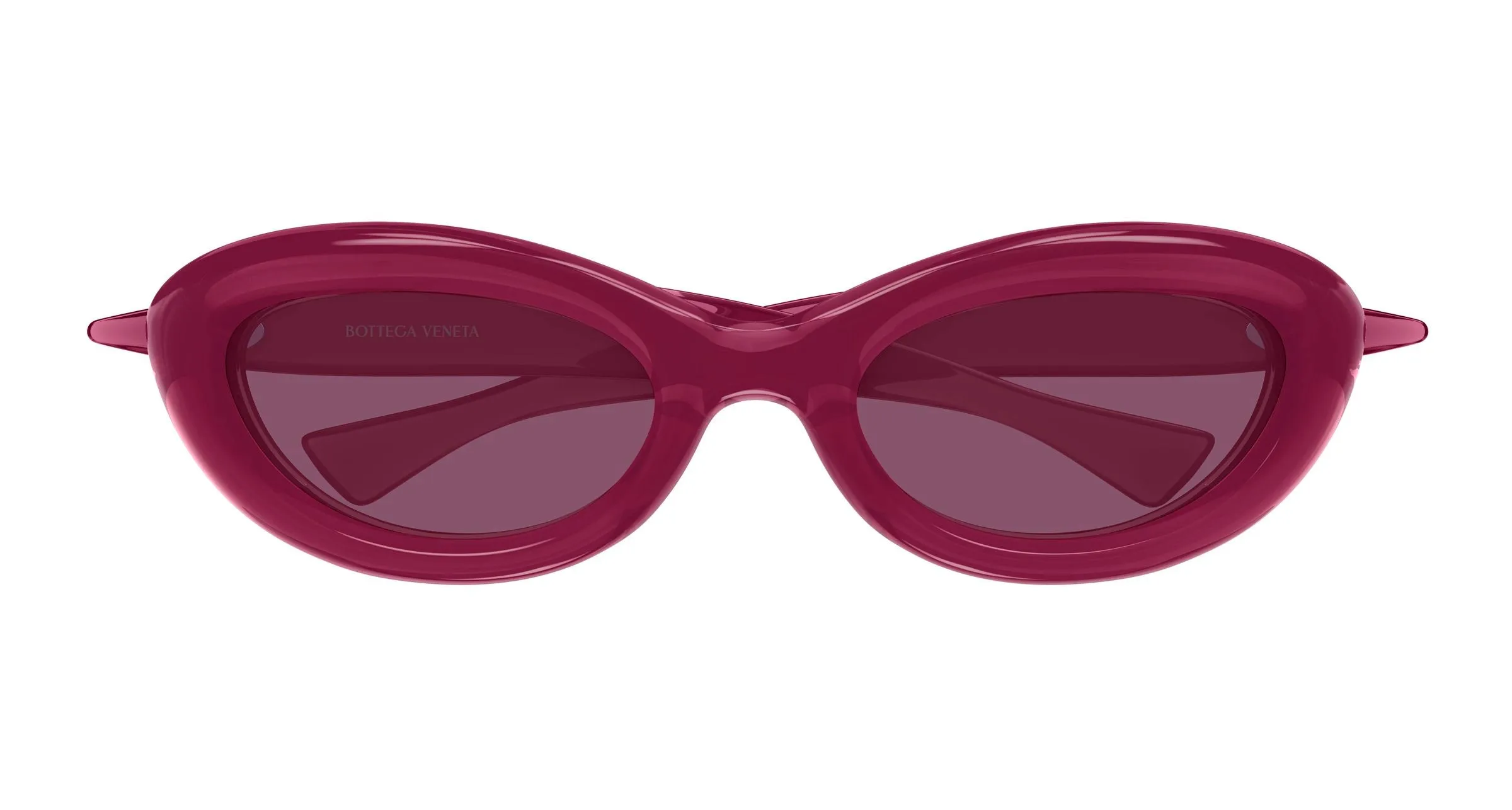 Bottega Veneta BV1484S 004 Occhiali da sole Bio-iniettato Bordeaux Viola Cat Eye - immagine 2