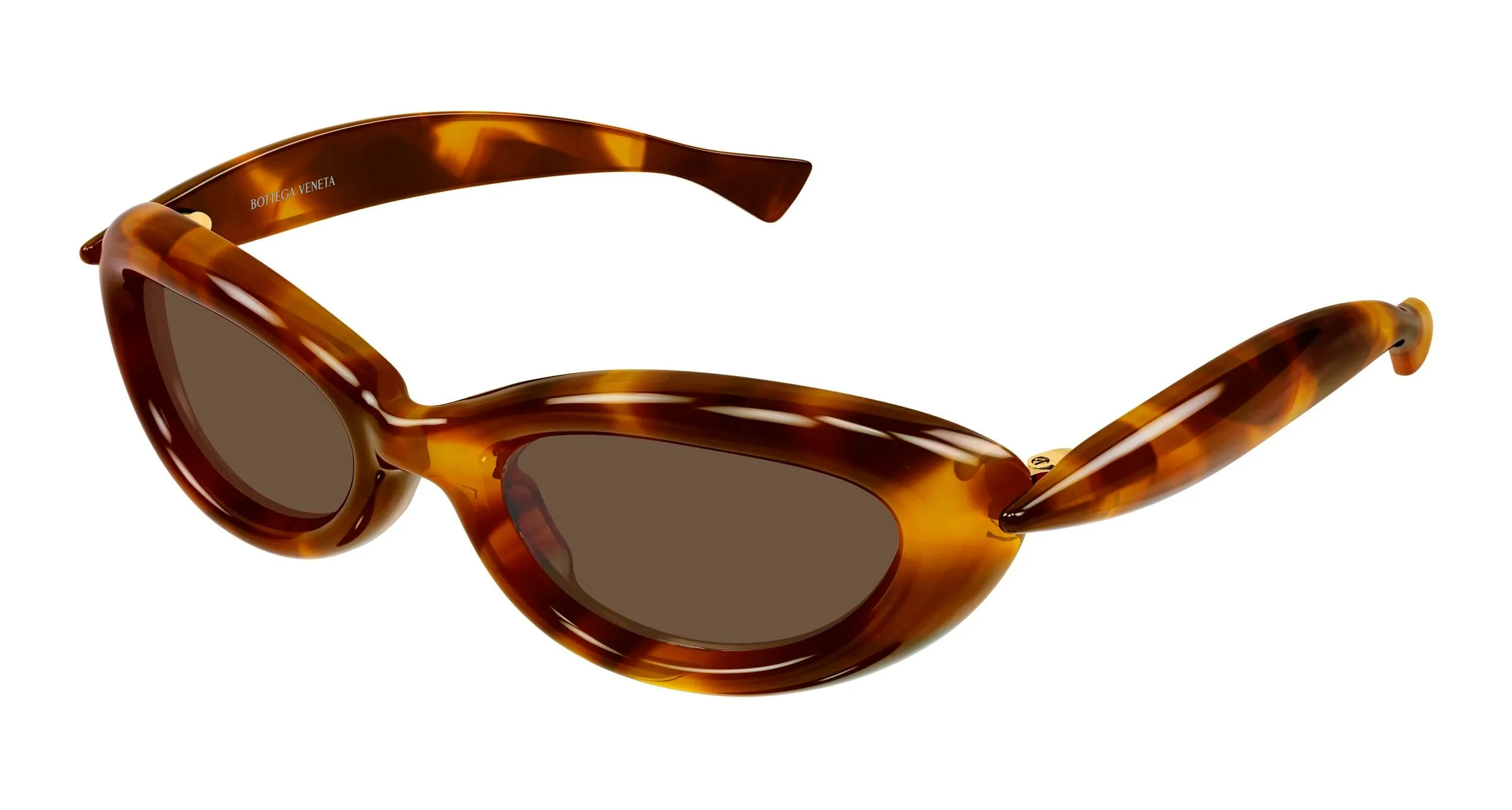 Bottega Veneta BV1484S 002 Occhiali da sole Bio-iniettato Havana Marrone Cat Eye - immagine 1