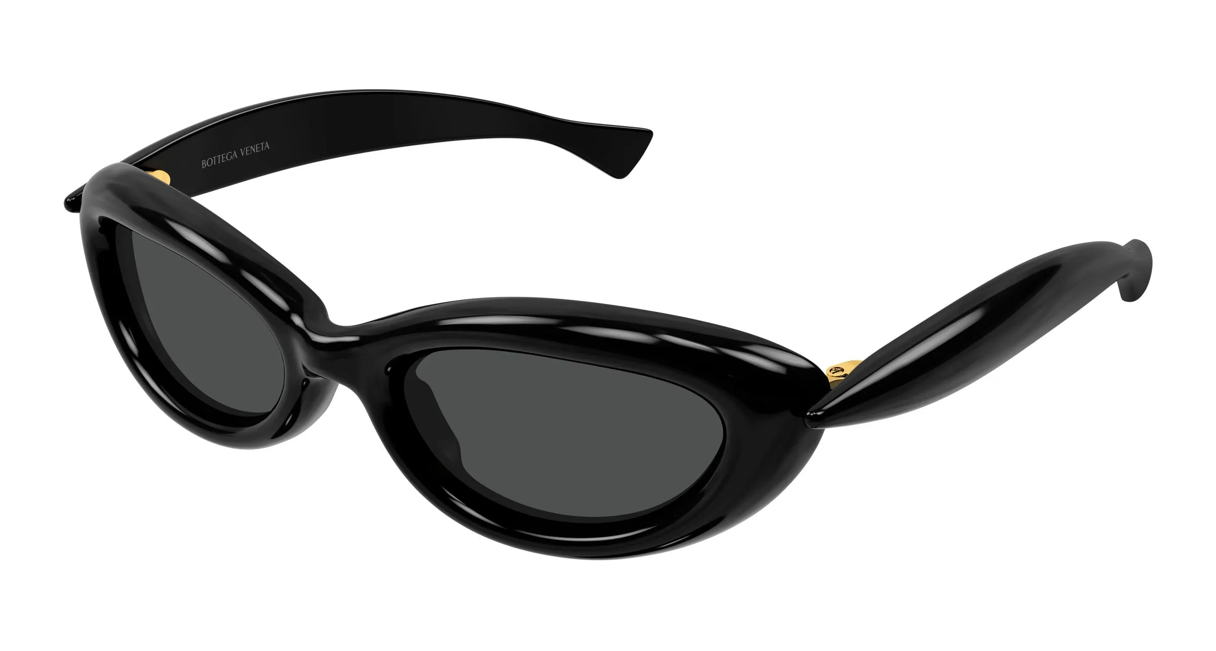 Bottega Veneta BV1484S 001 Occhiali da sole Bio-iniettato Nero Grigio Cat Eye - immagine 1