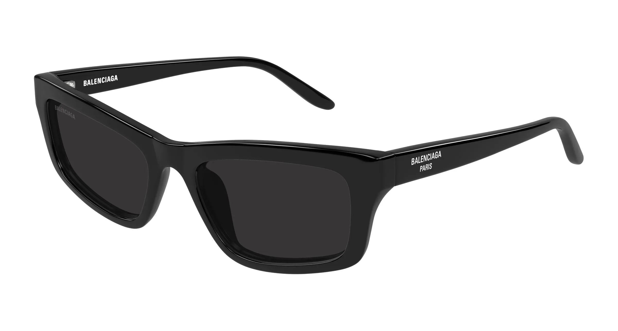 Balenciaga BB0527S 001 Occhiali da sole Acetato Nero Grigio Cat Eye - immagine 1