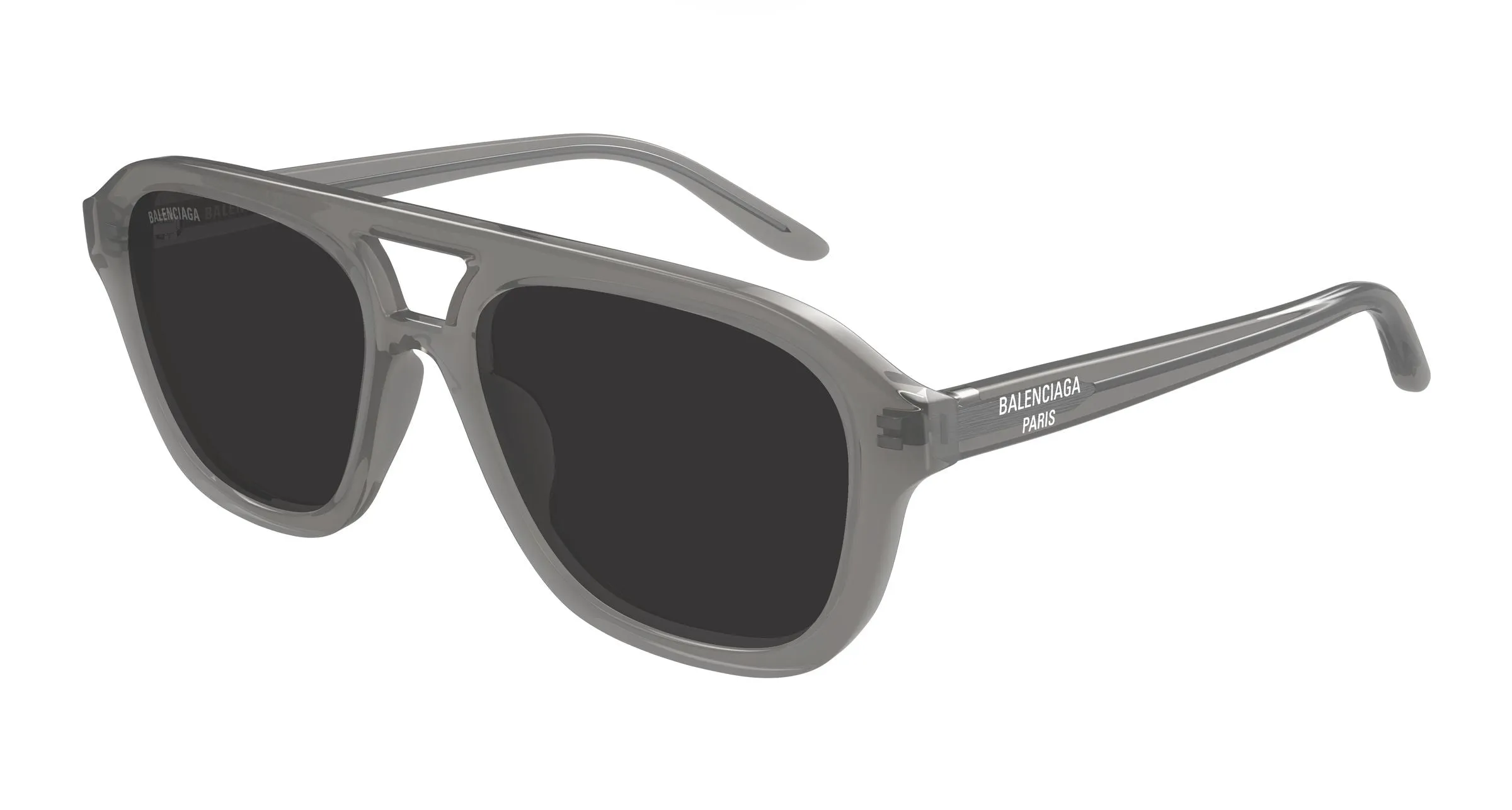 Balenciaga BB0525S 005 Occhiali da sole Acetato Grigio Grigio Pilot - immagine 1