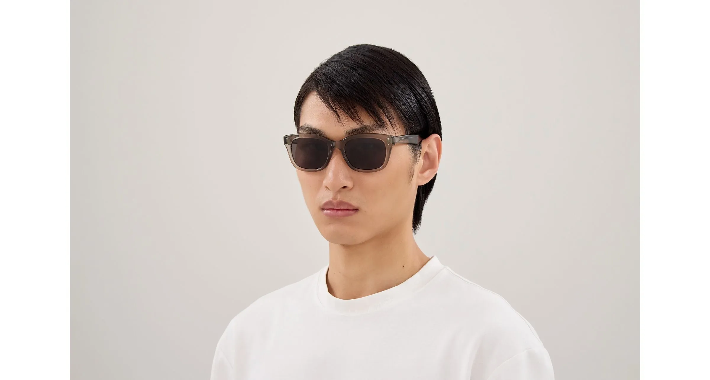 Balenciaga BB0522SK 004 Occhiali da sole Acetato Verde Grigio Squadrata - immagine 2