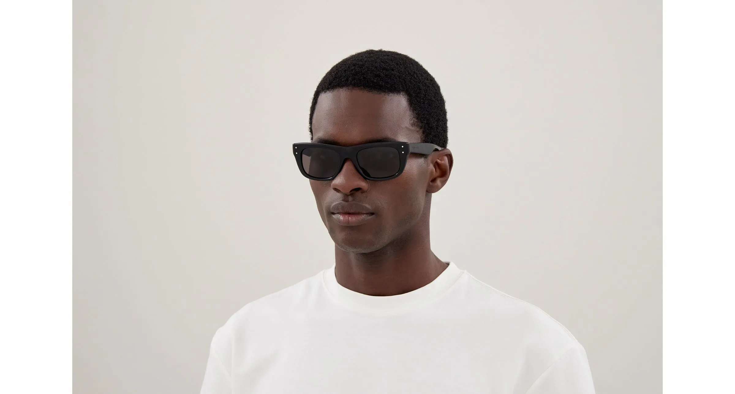 Balenciaga BB0521S 001 Occhiali da sole Acetato Nero Grigio Squadrata - immagine 3