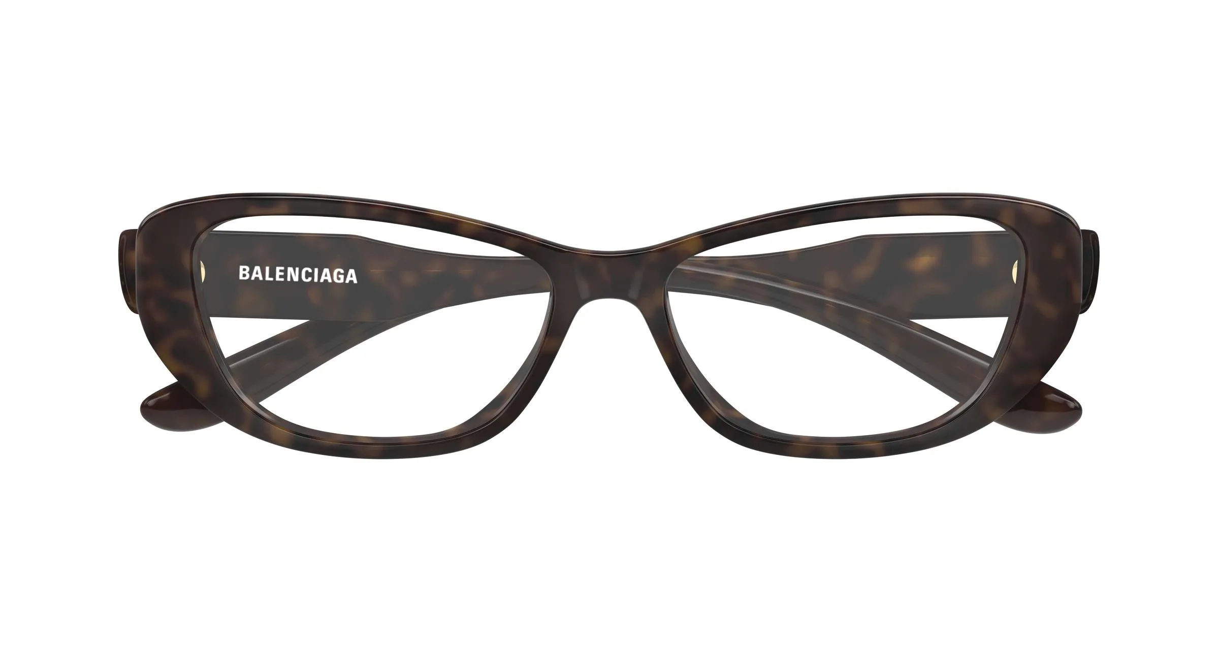 Balenciaga BB0514O 002 Montature da vista Acetato Havana Trasparente Geometrica - immagine 2