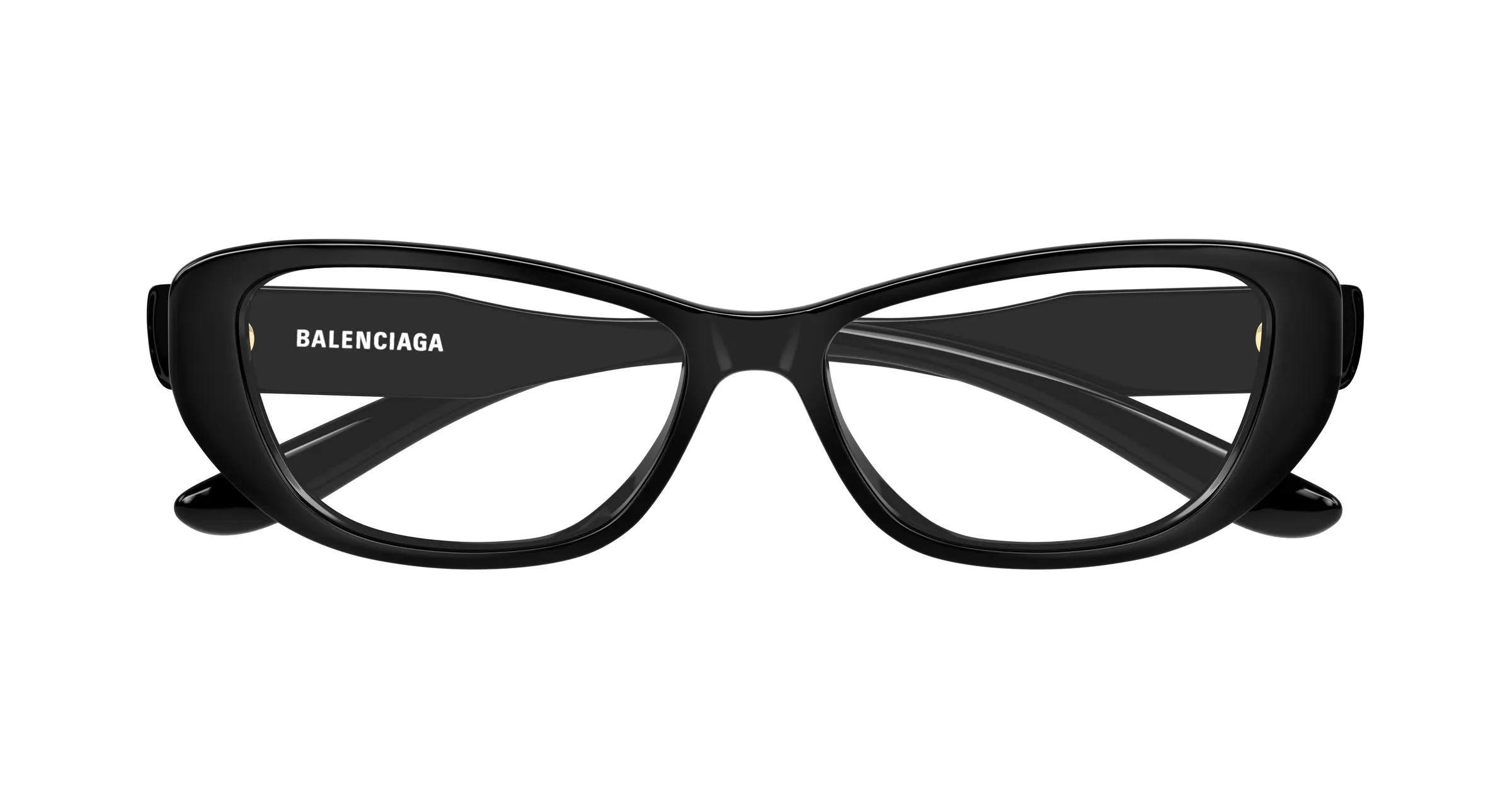 Balenciaga BB0514O 001 Montature da vista Acetato Nero Trasparente Geometrica - immagine 2