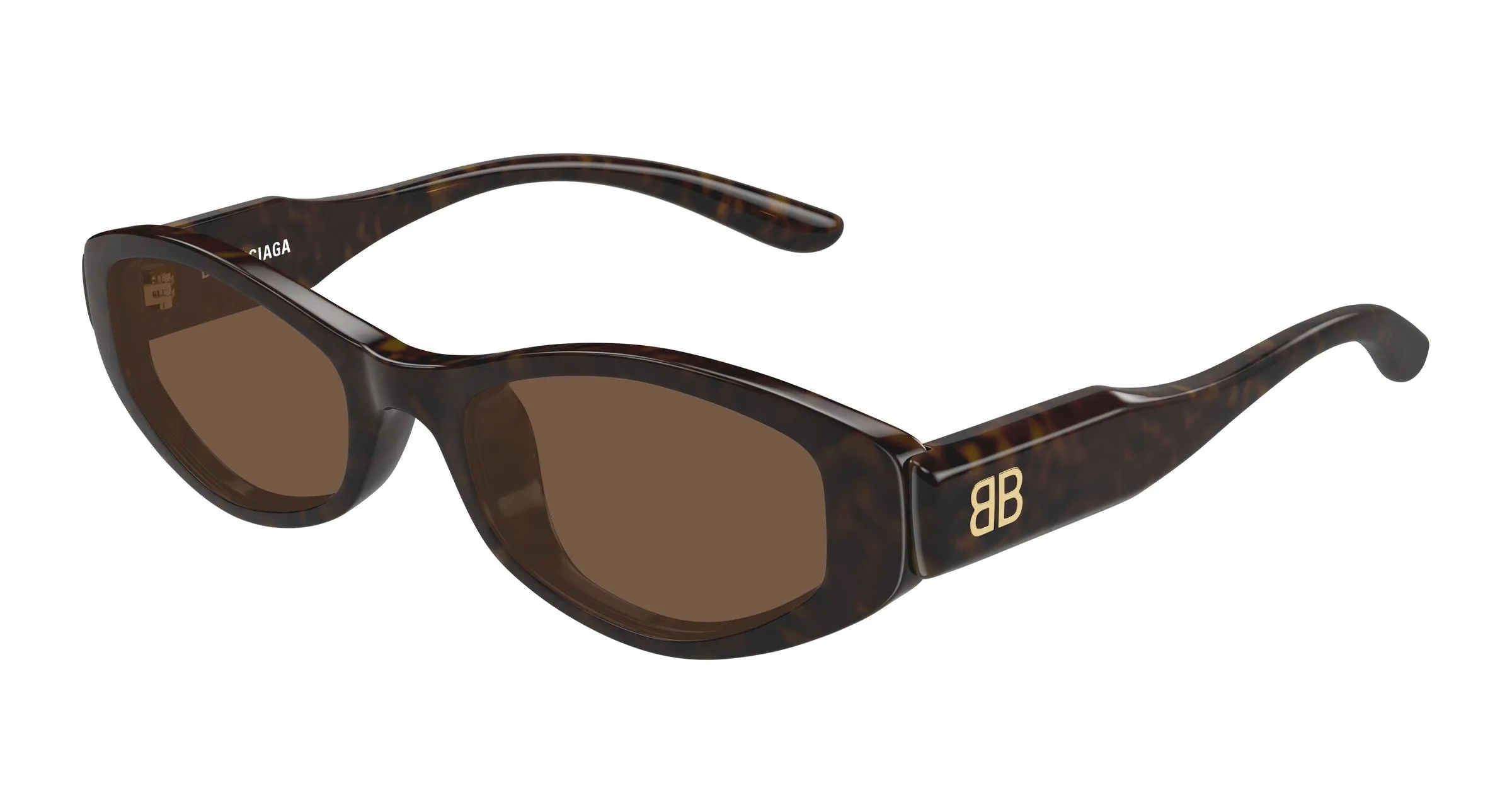 Balenciaga BB0509S 002 Occhiali da sole Acetato Havana Marrone Geometrica - immagine 1