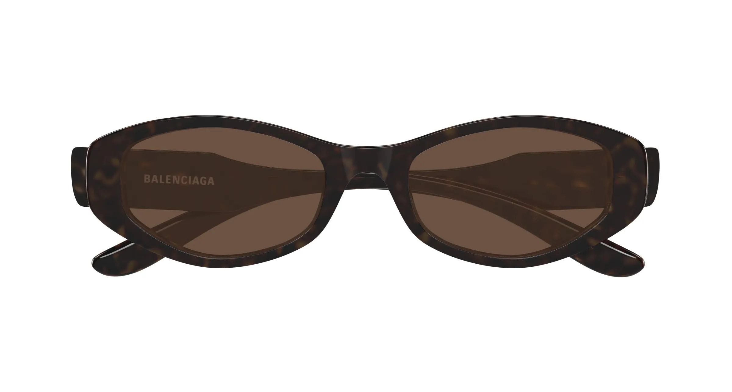 Balenciaga BB0509S 002 Occhiali da sole Acetato Havana Marrone Geometrica - immagine 2