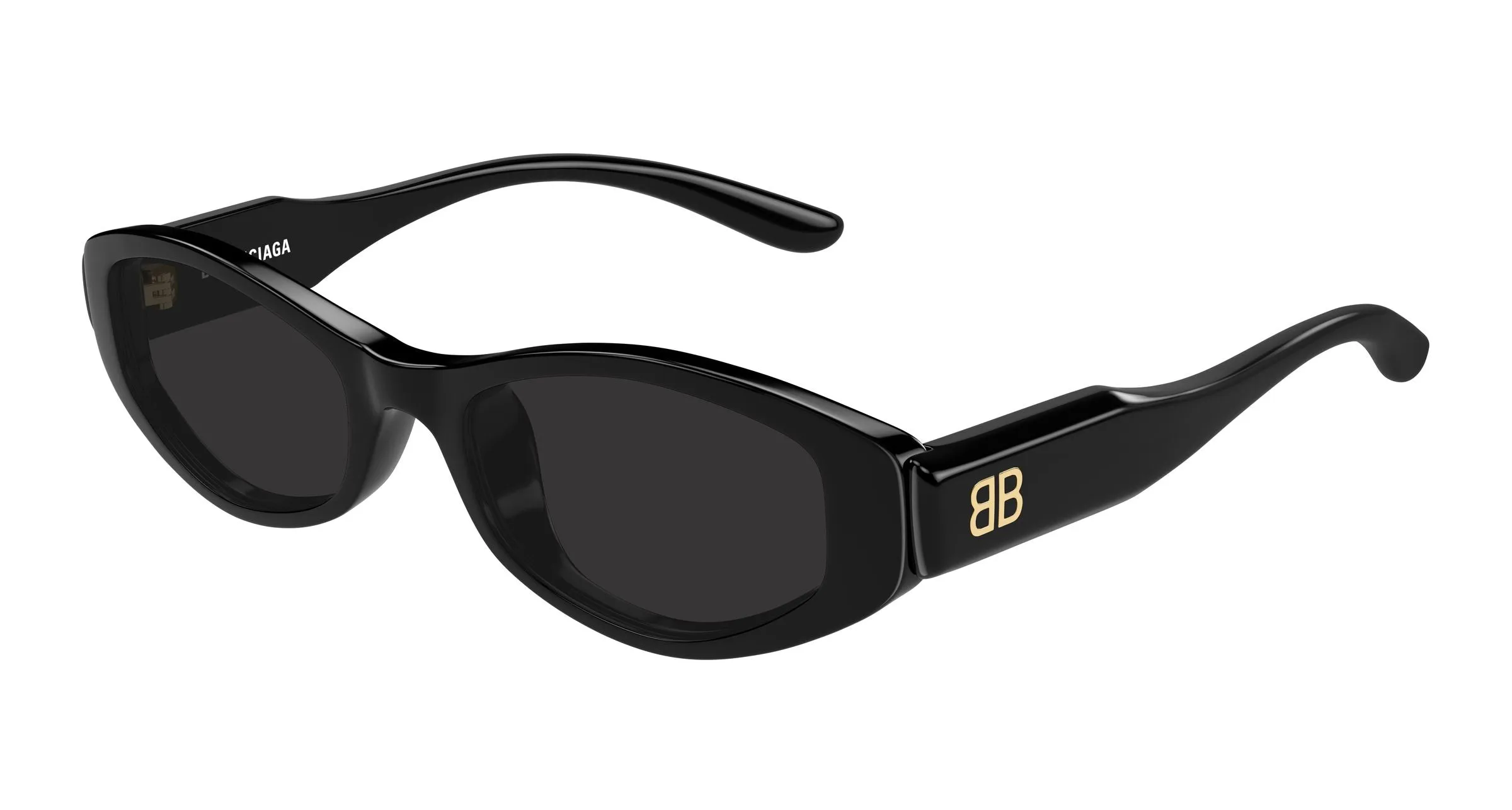 Balenciaga BB0509S 001 Occhiali da sole Acetato Nero Grigio Geometrica - immagine 1
