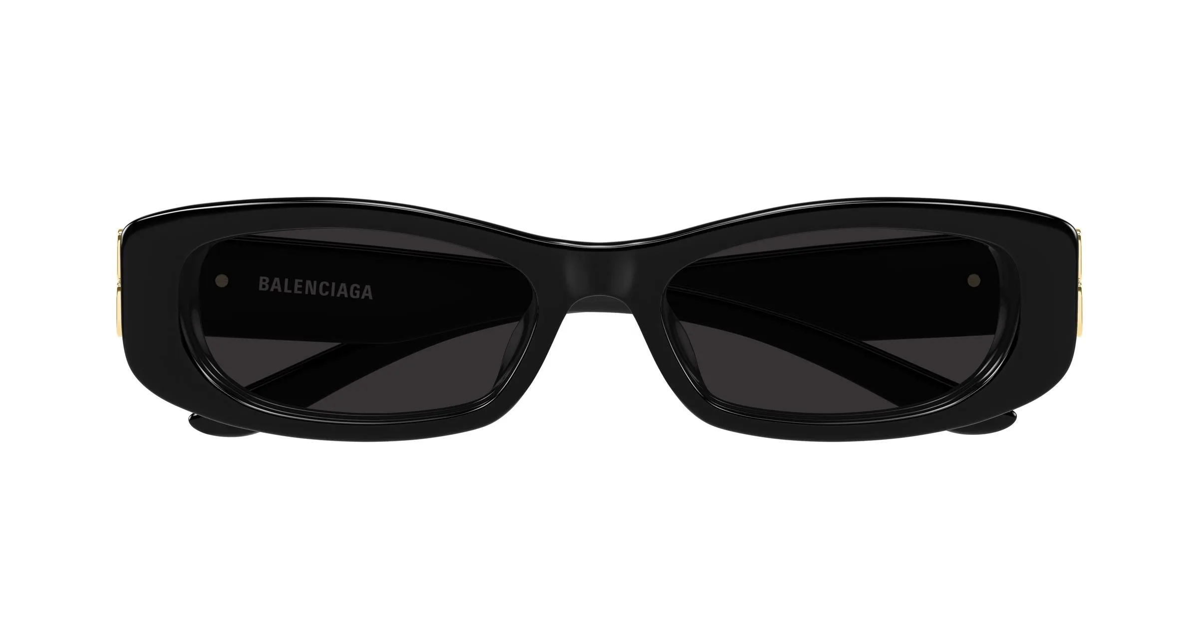 Balenciaga BB0505S 001 Occhiali da sole Acetato Nero Grigio Squadrata - immagine 2