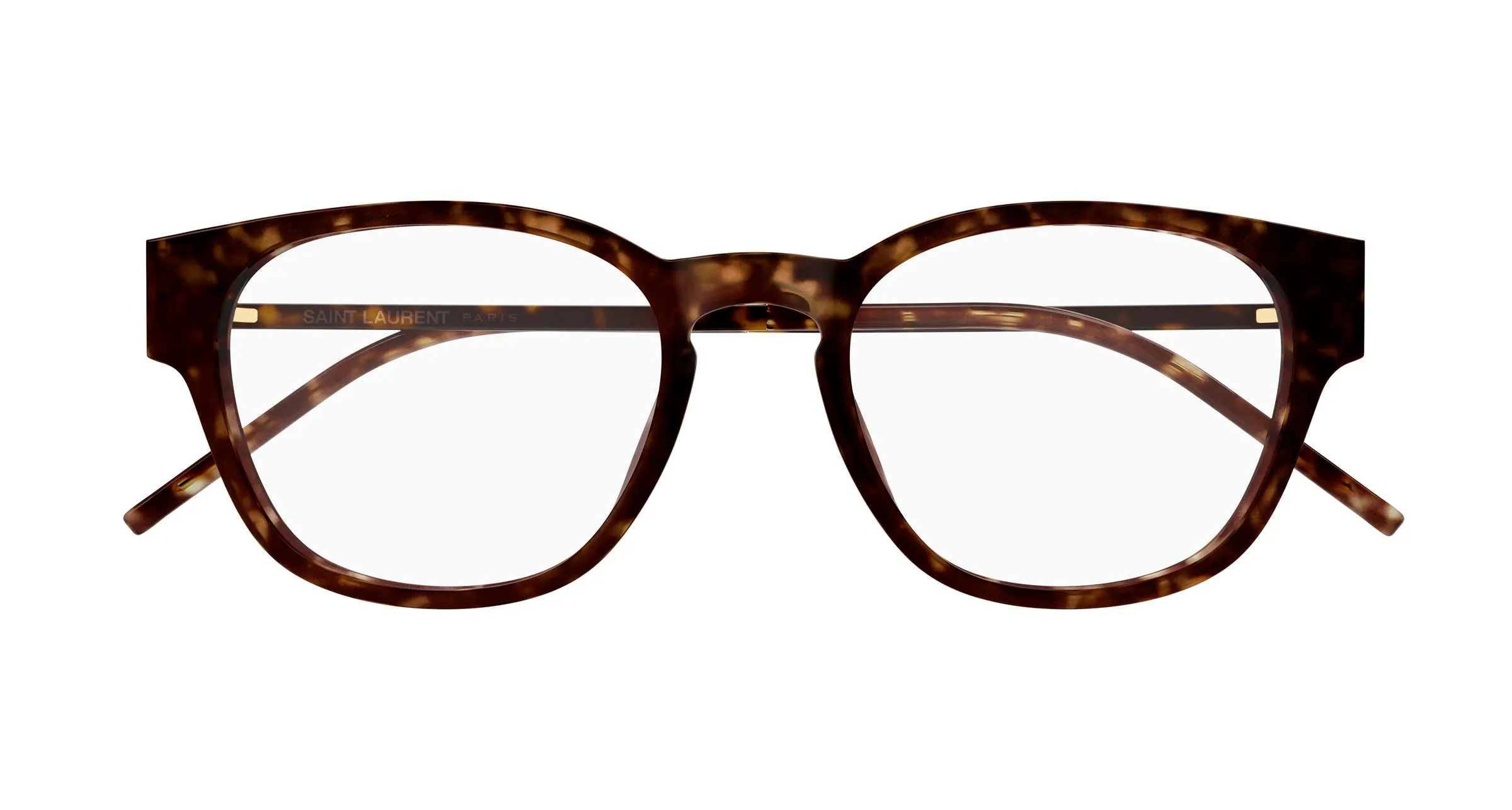 SAINT LAURENT SL M48O_D/FN 003 Montature da vista Acetato Havana Trasparente Squadrata ["Antiriflesso"] - immagine 2