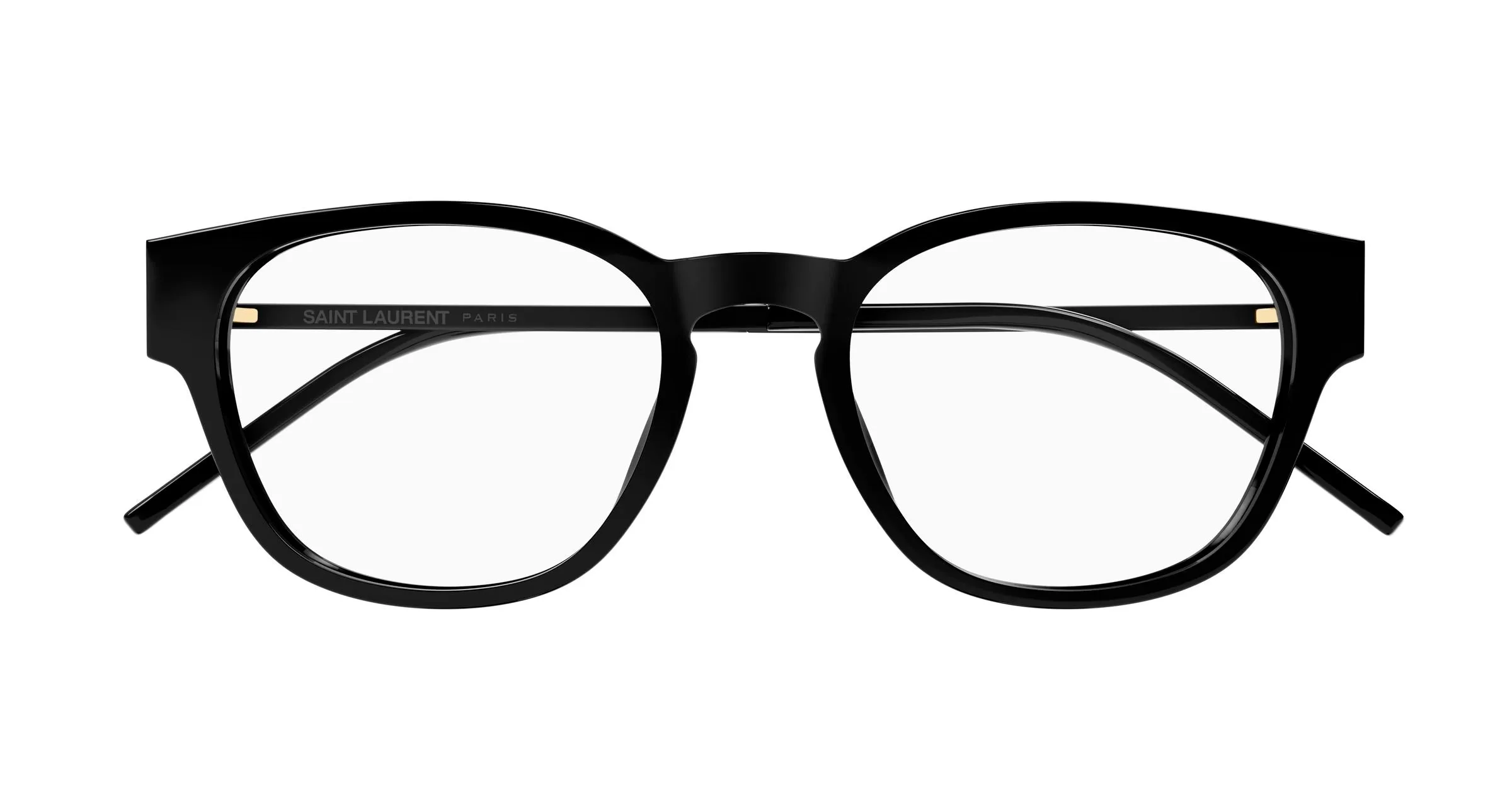 SAINT LAURENT SL M48O_D/FN 001 Montature da vista Acetato Nero Trasparente Squadrata ["Antiriflesso"] - immagine 2