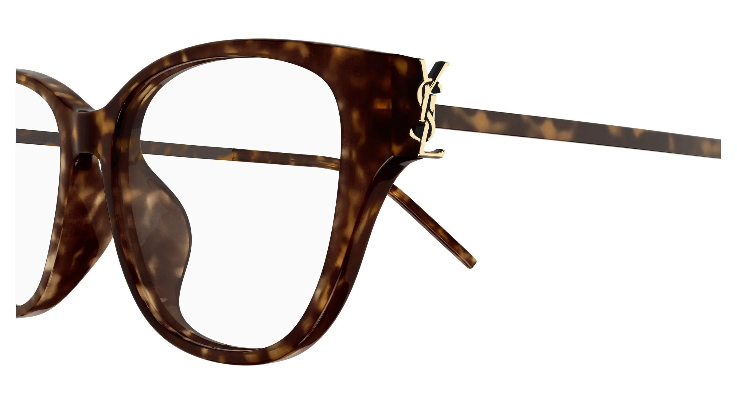 SAINT LAURENT SL M48O_C/FN 003 Montature da vista Acetato Havana Trasparente Squadrata ["Antiriflesso"] - immagine 3