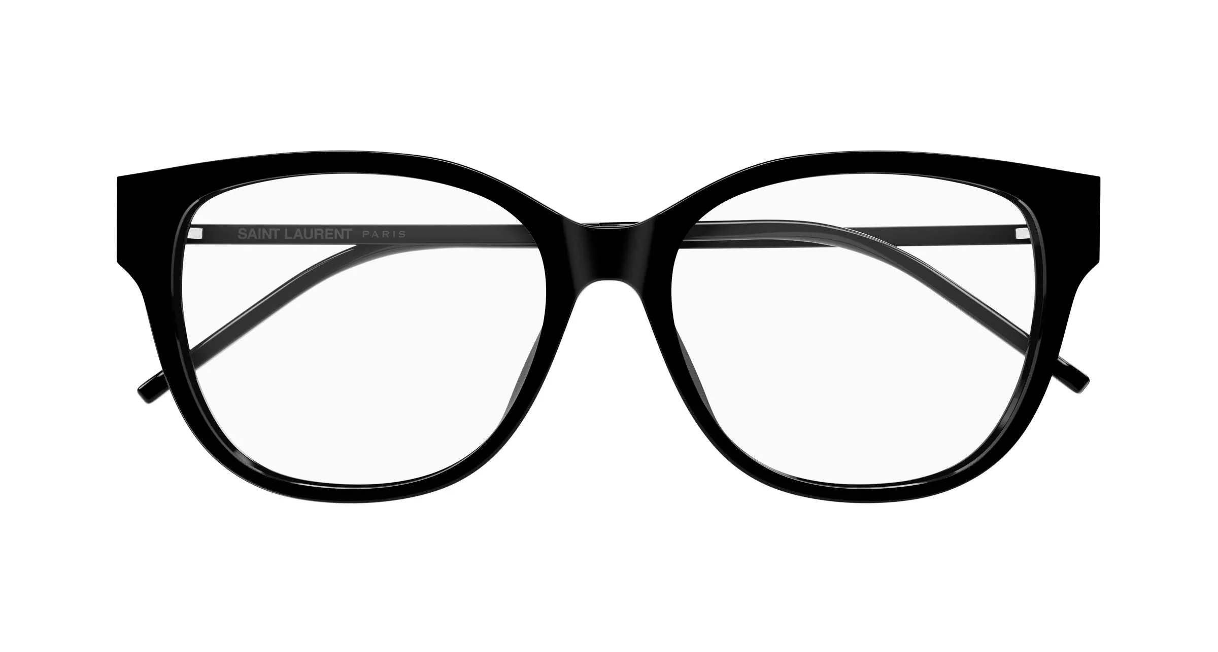 SAINT LAURENT SL M48O_B/FN 002 Montature da vista Acetato Nero Trasparente Squadrata ["Antiriflesso"] - immagine 2