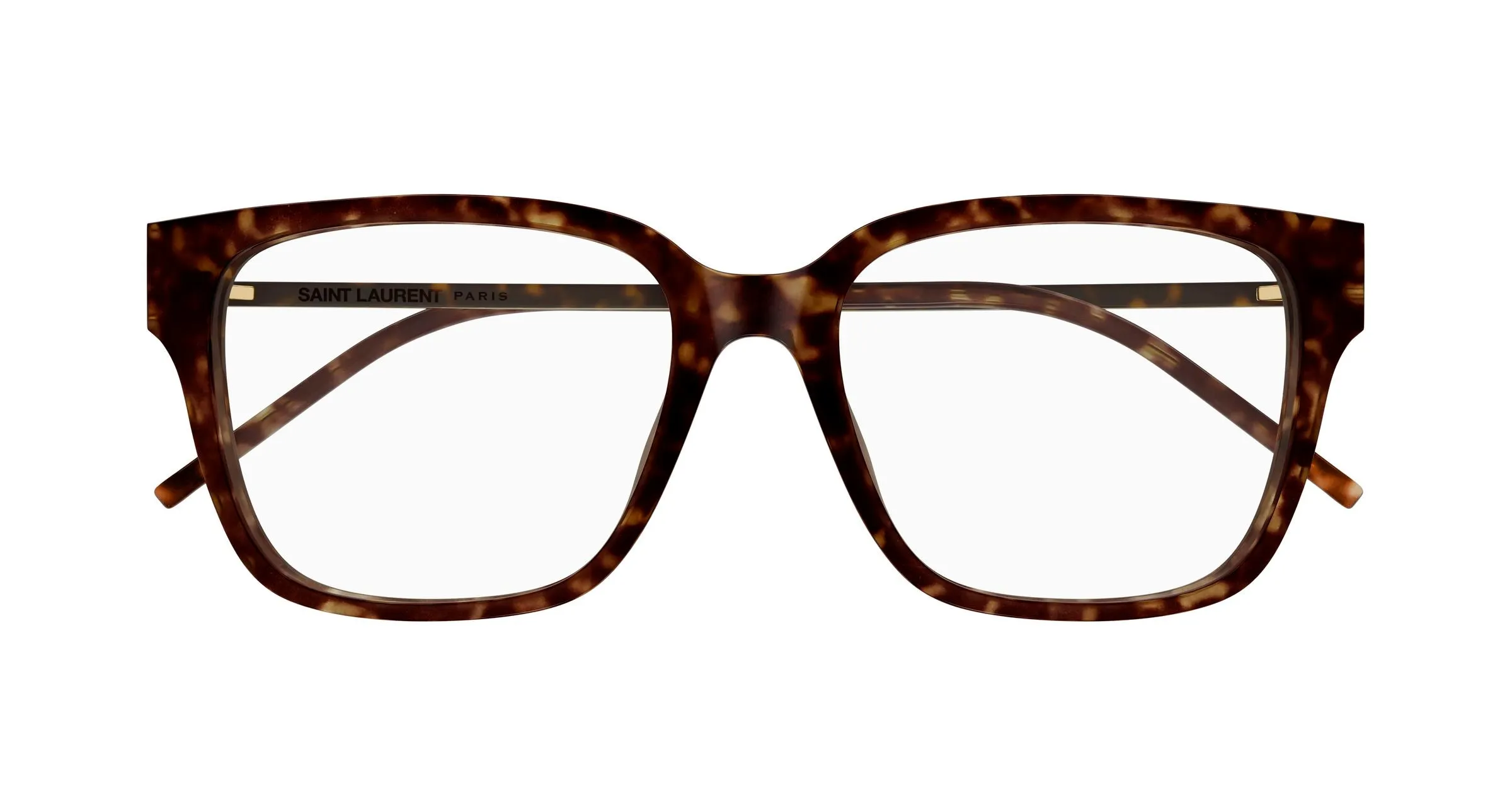 SAINT LAURENT SL M48O_A/FN 003 Montature da vista Acetato Havana Trasparente Squadrata ["Antiriflesso"] - immagine 2
