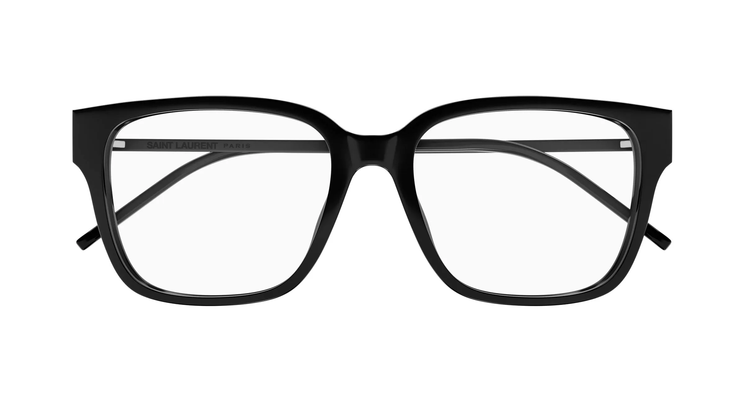 SAINT LAURENT SL M48O_A/FN 002 Montature da vista Acetato Nero Trasparente Squadrata ["Antiriflesso"] - immagine 2
