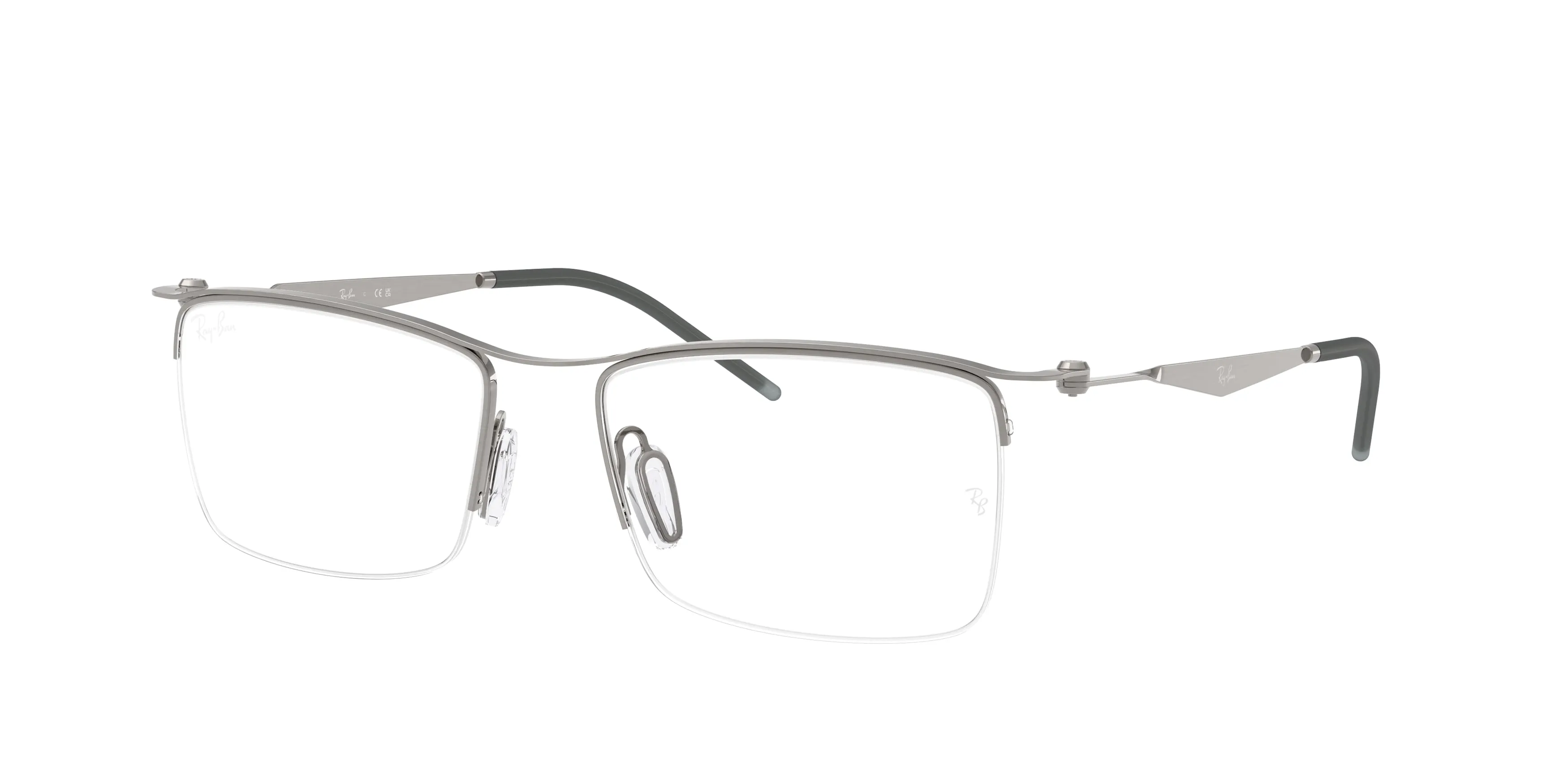 Ray - Ban RX7554 3214 Montature da vista Metallo Grigio Squadrata Normale - immagine 1