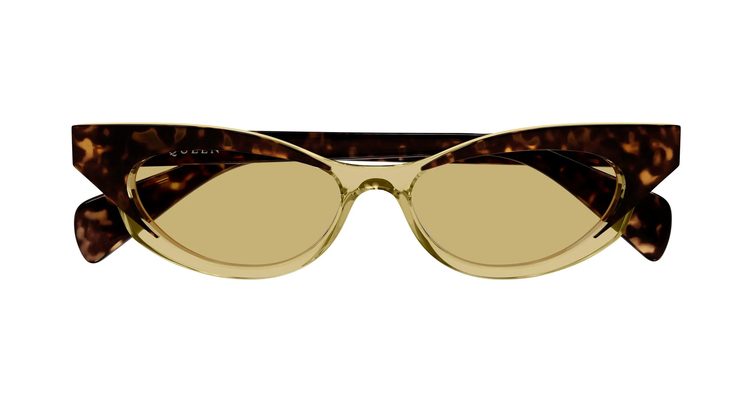 Alexander McQueen AM0544S 002 Occhiali da sole Acetato Havana Marrone Cat Eye - immagine 2