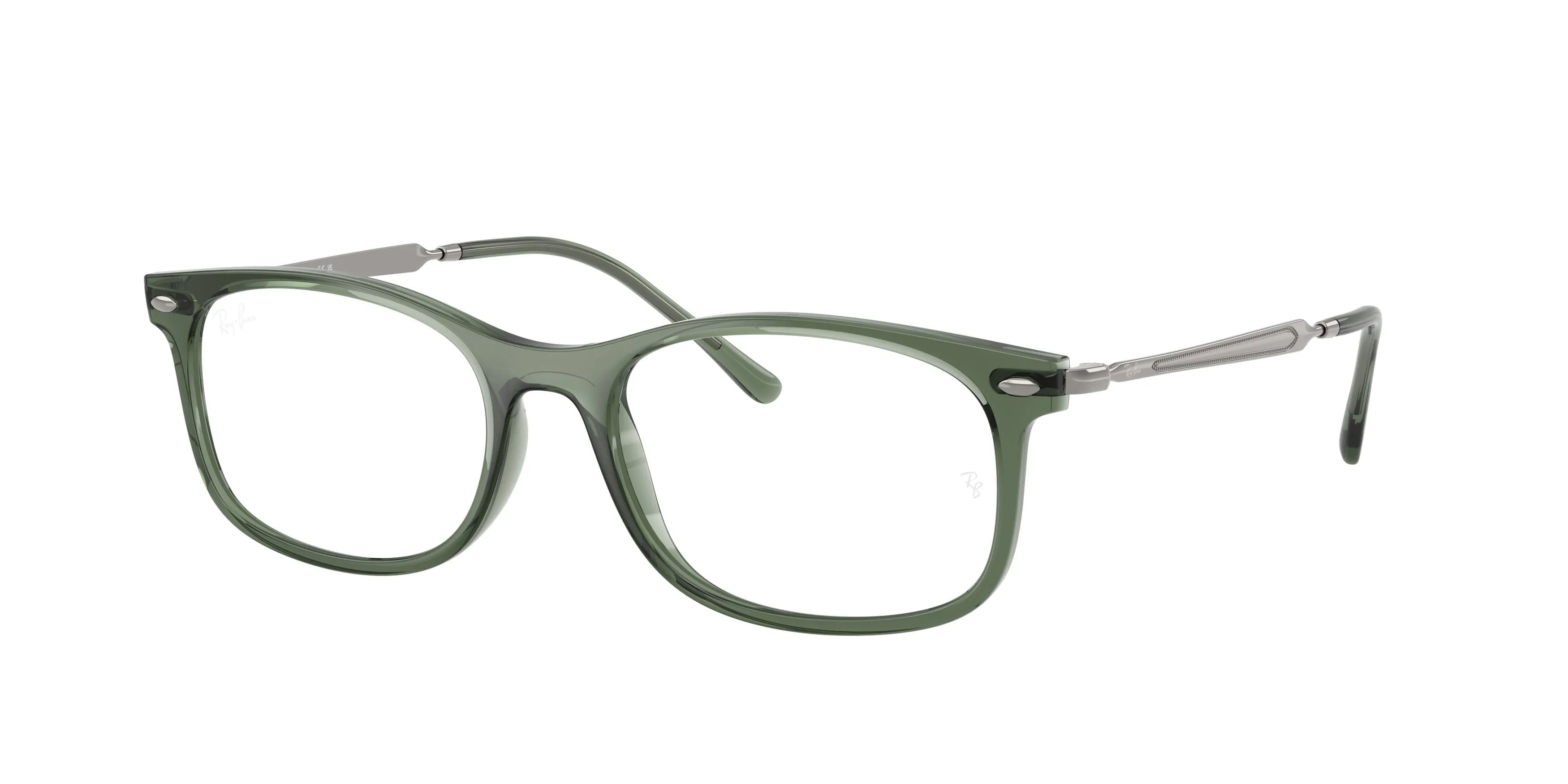 Ray - Ban RX7274 6751 Montature da vista Acetato Verde Pillow Normale - immagine 1