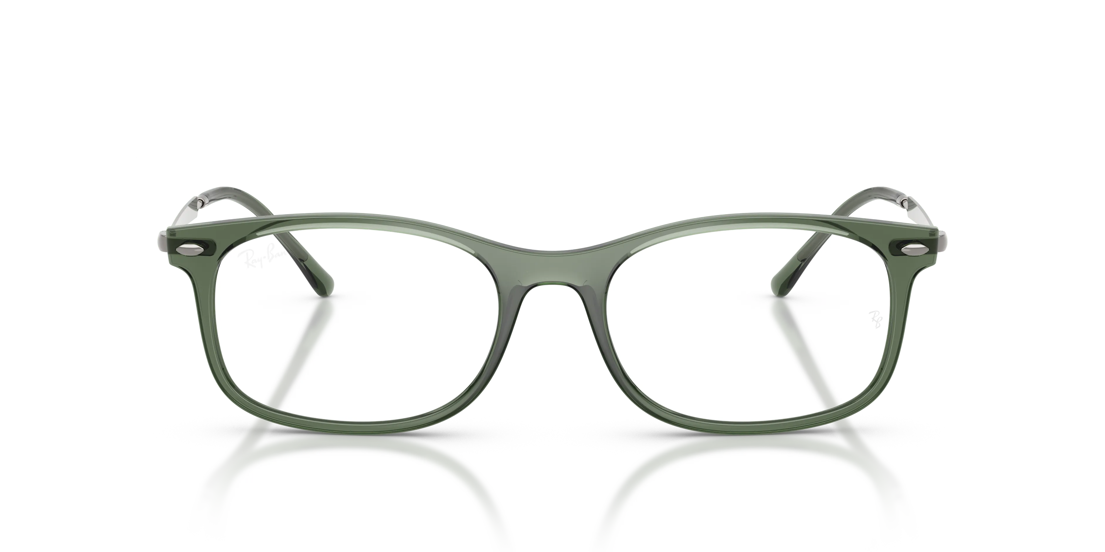 Ray - Ban RX7274 6751 Montature da vista Acetato Verde Pillow Normale - immagine 3