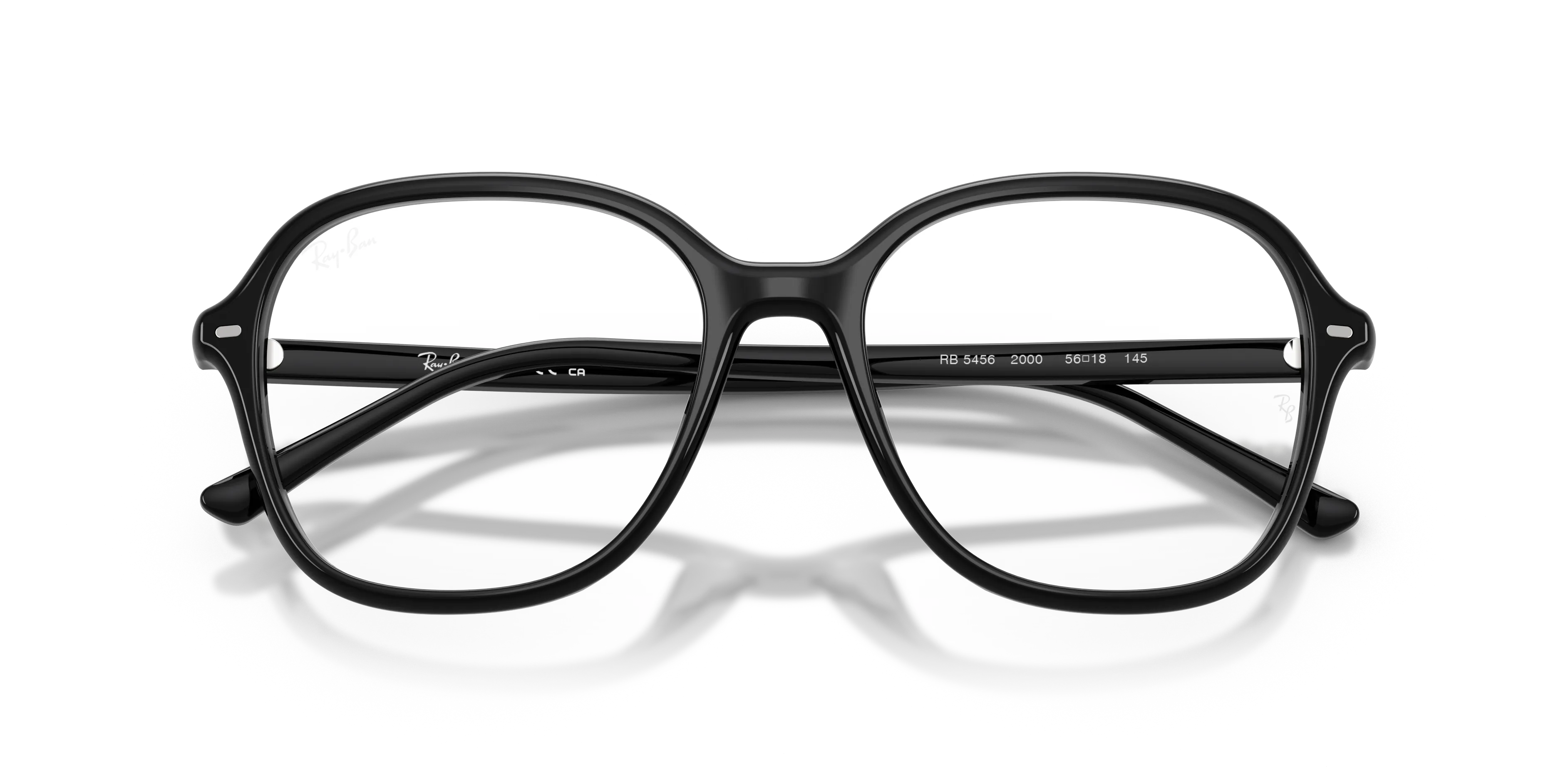 Ray - Ban RX5456 2000 Montature da vista Acetato Nero Squadrata Normale - immagine 2