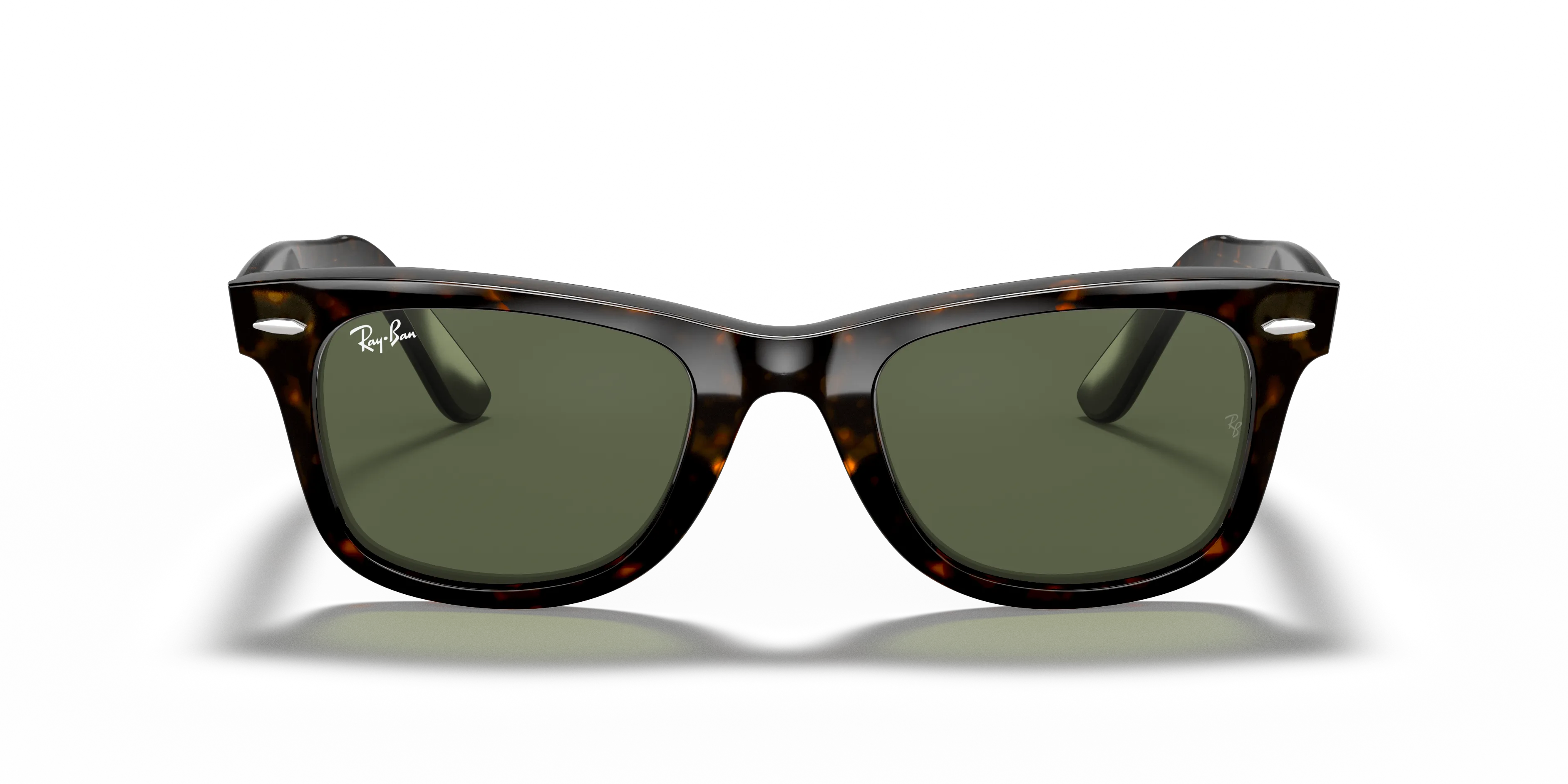 Ray - Ban RB2140 WAYFARER 902 Occhiali da sole Acetato Tartaruga Verde G15 Squadrata Normale - immagine 3