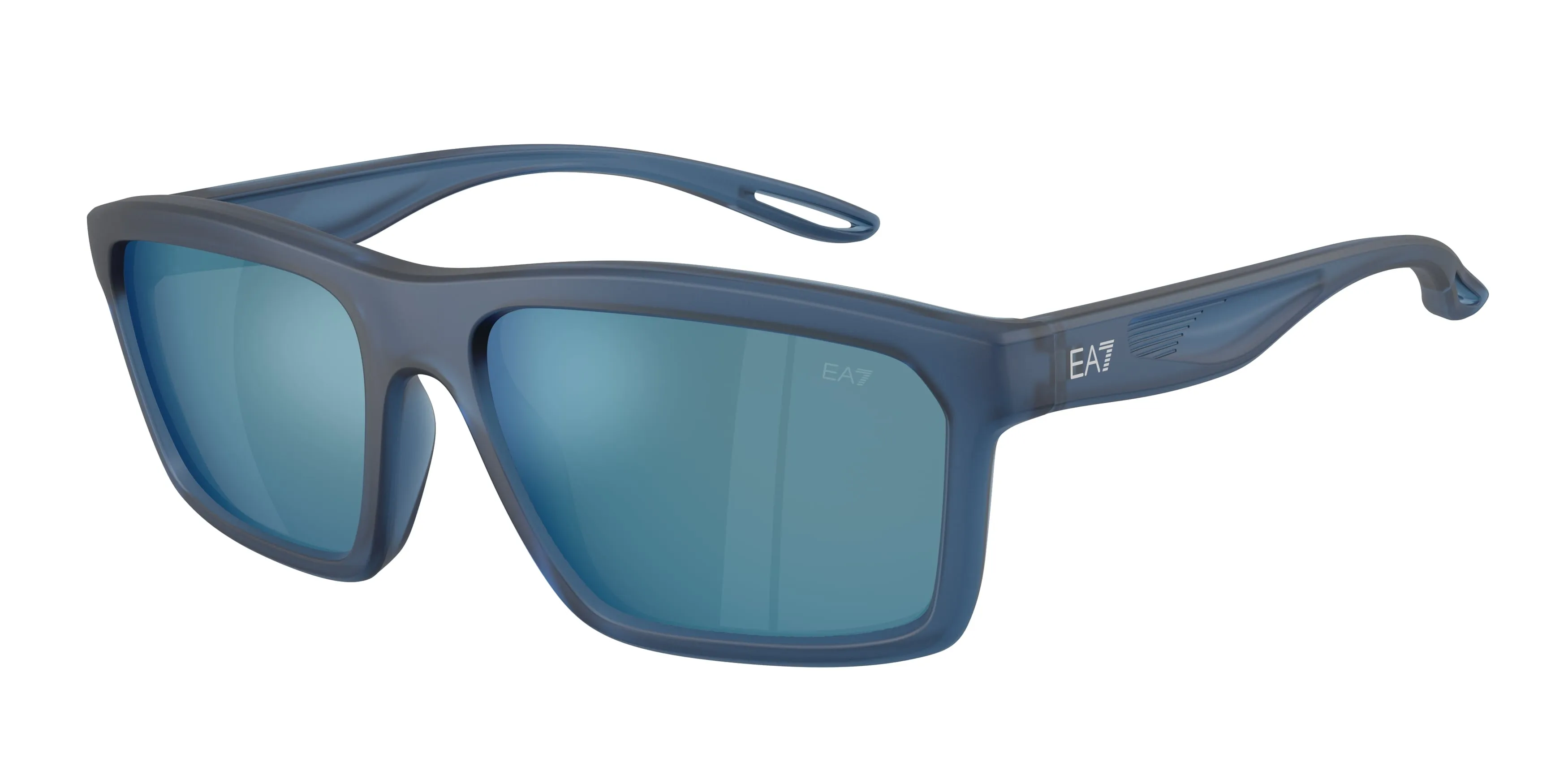 Moncler Q74014 644580 Occhiali da sole Iniettato Blu Blu Squadrata Specchiate - immagine 1