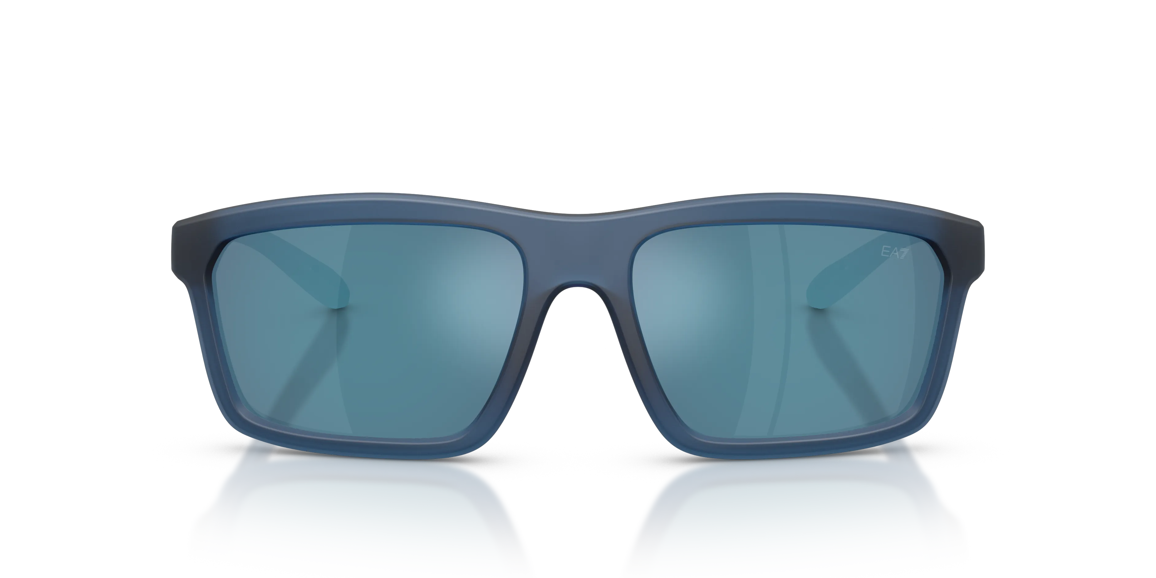 Moncler Q74014 644580 Occhiali da sole Iniettato Blu Blu Squadrata Specchiate - immagine 3