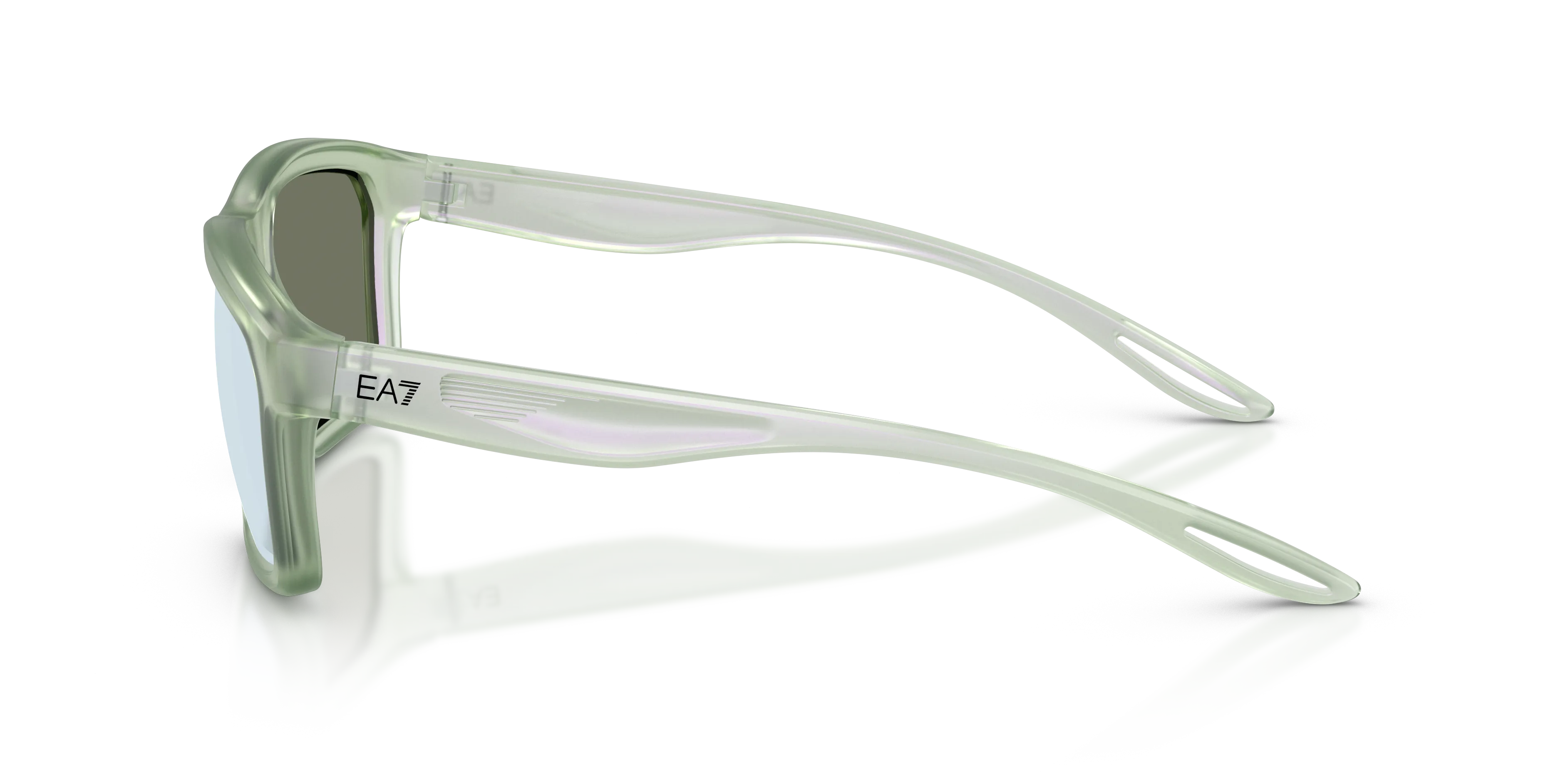 Moncler Q74014 643530 Occhiali da sole Iniettato Verde Verde Squadrata Specchiate - immagine 4
