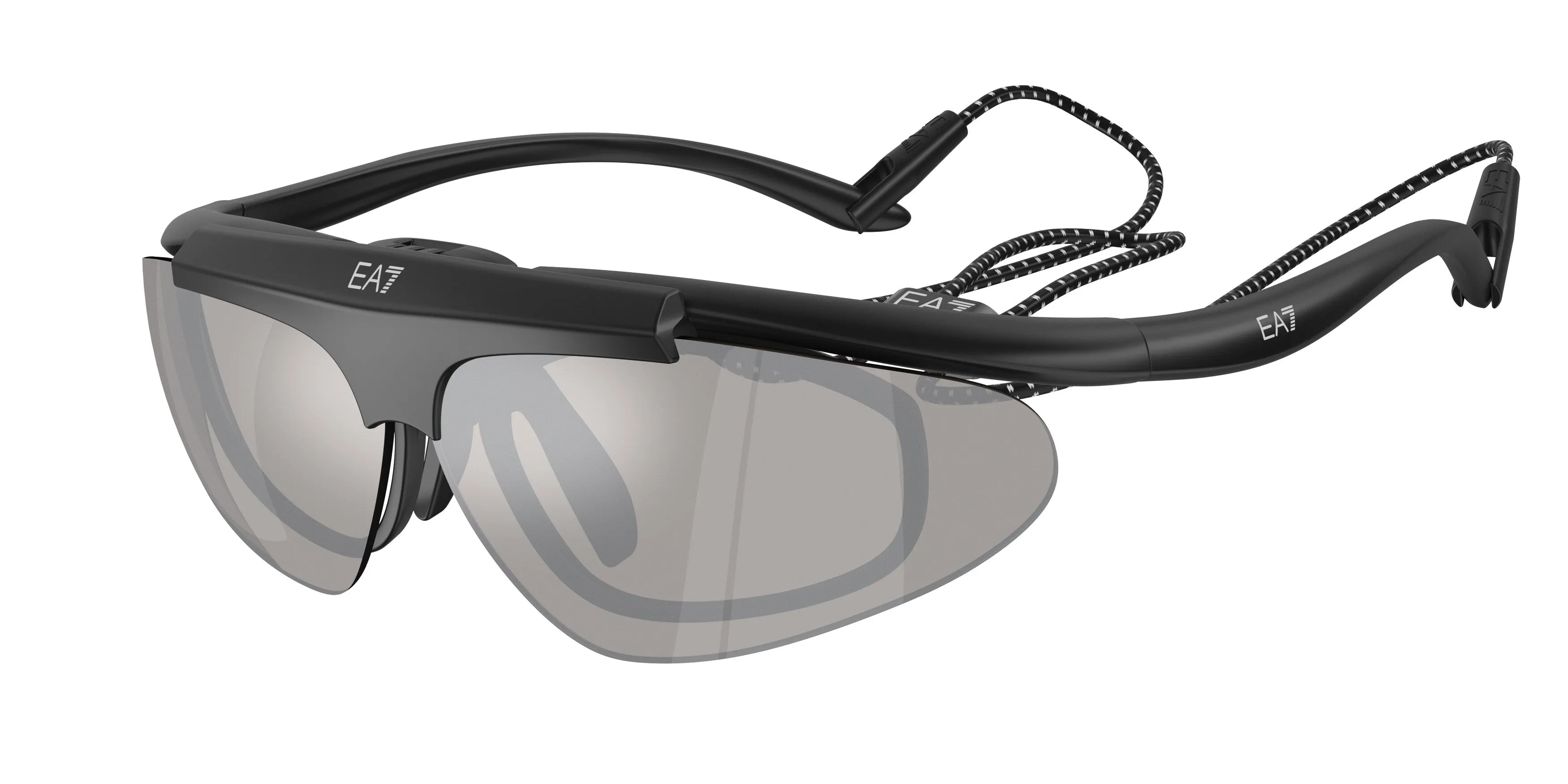 Moncler Q74010 62886G Occhiali da sole Iniettato Nero Grigio Geometrica Specchiate - immagine 1