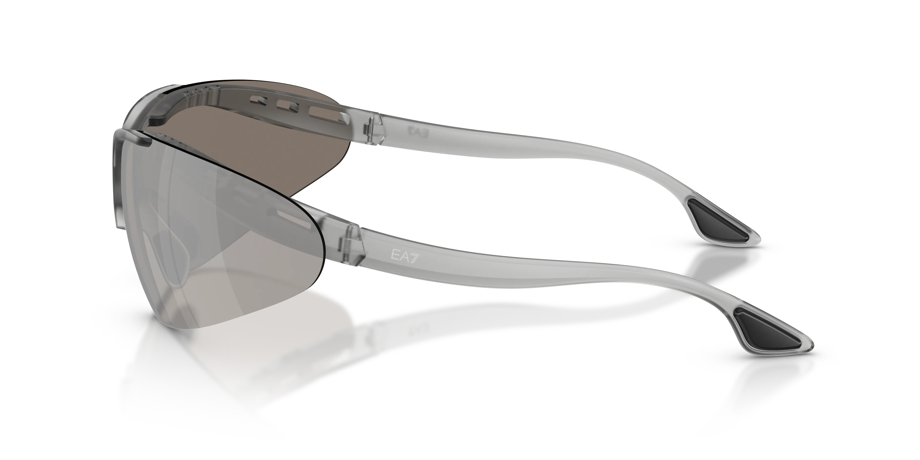 Moncler Q74007 63586G Occhiali da sole Iniettato Grigio Grigio Geometrica Specchiate - immagine 4