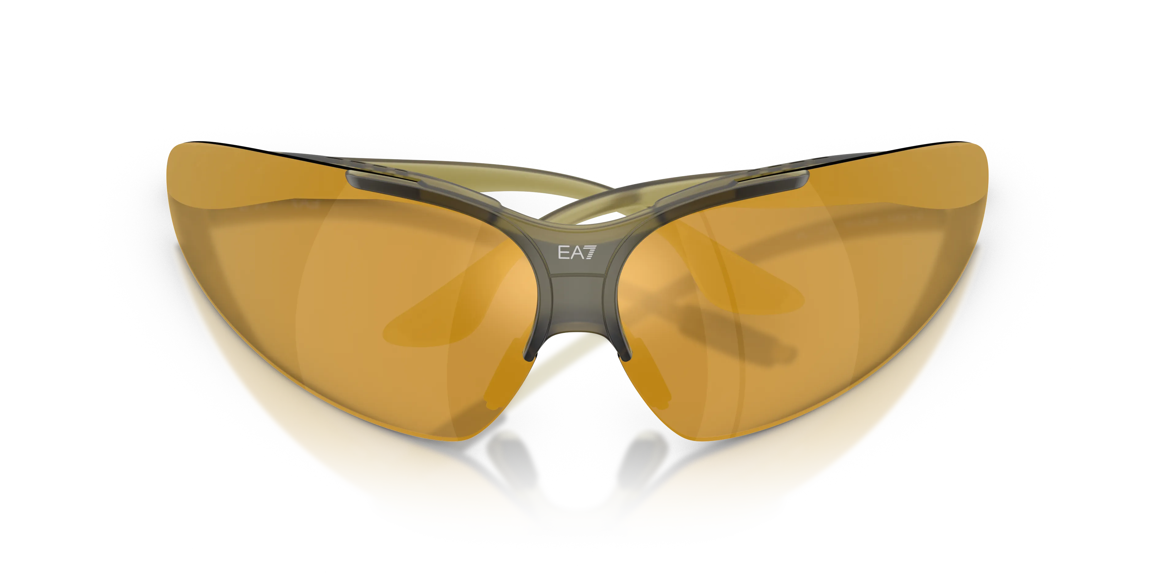 Moncler Q74007 63577P Occhiali da sole Iniettato Verde Marrone Geometrica Specchiate - immagine 2