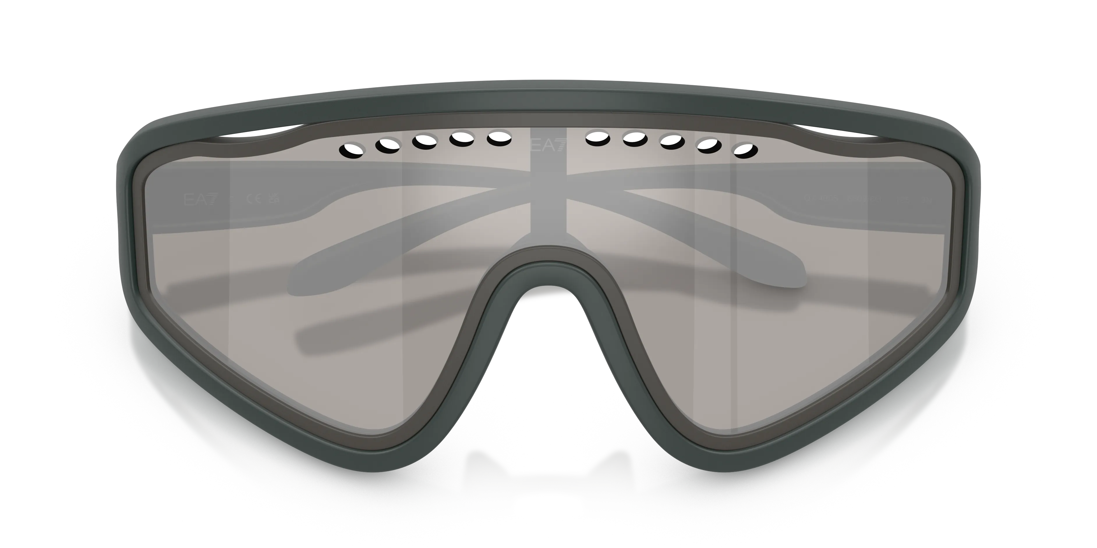 Moncler Q74005 65036G Occhiali da sole Iniettato Grigio Grigio Geometrica Specchiate - immagine 2