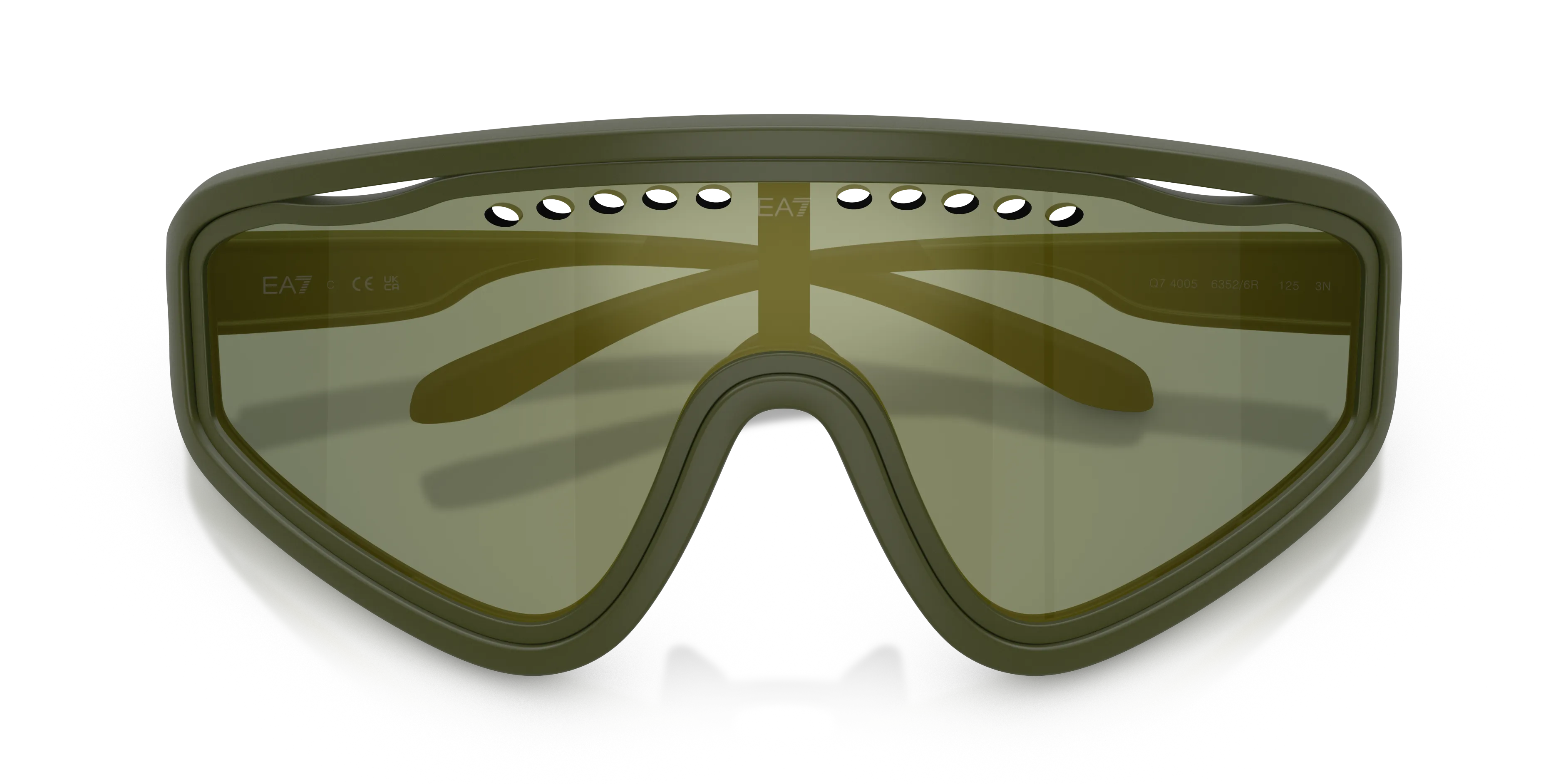 Moncler Q74005 63526R Occhiali da sole Iniettato Verde Verde Geometrica Specchiate - immagine 2