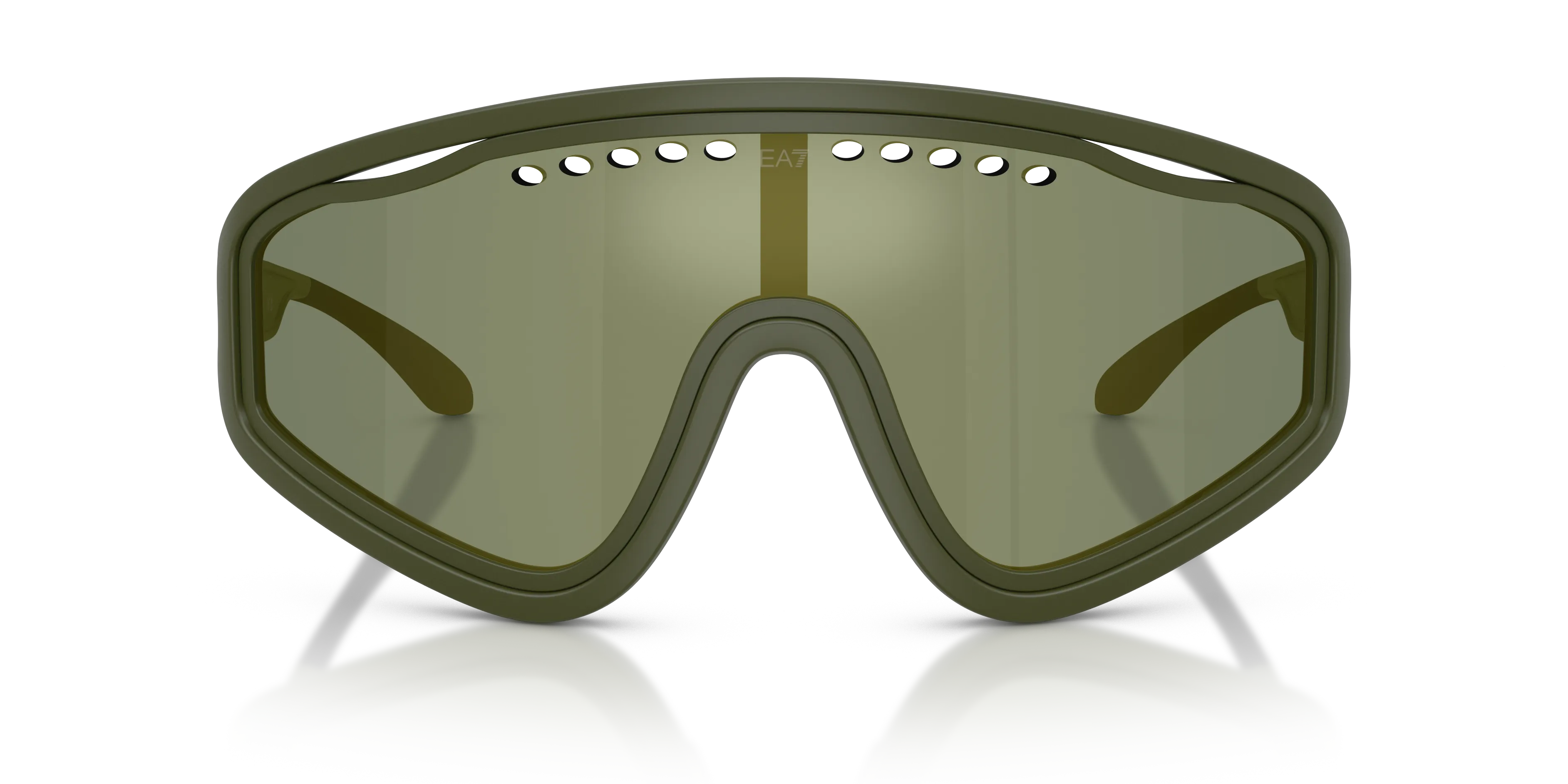 Moncler Q74005 63526R Occhiali da sole Iniettato Verde Verde Geometrica Specchiate - immagine 3