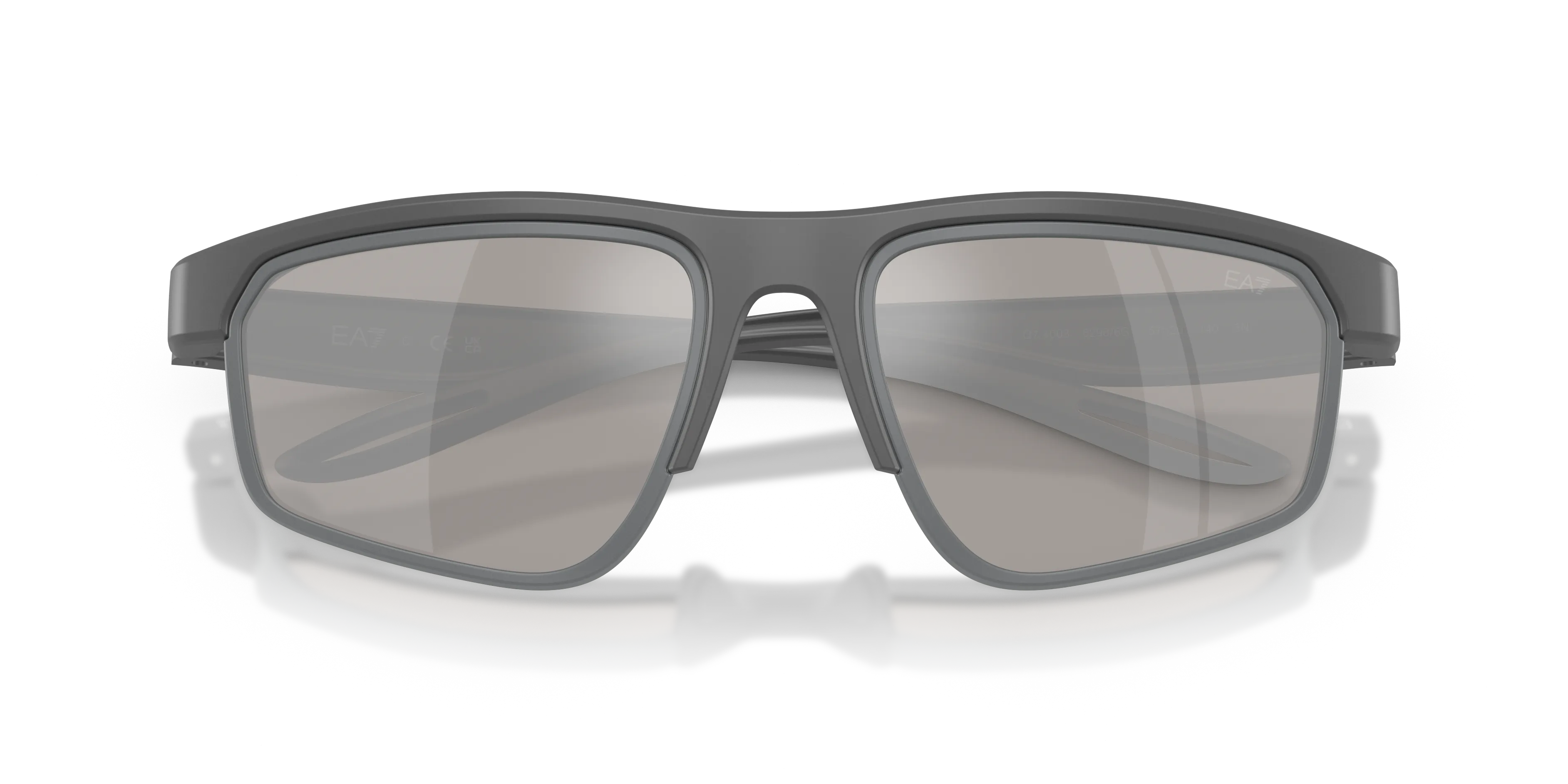 Moncler Q74003 62986G Occhiali da sole Iniettato Grigio Grigio Squadrata Specchiate - immagine 2