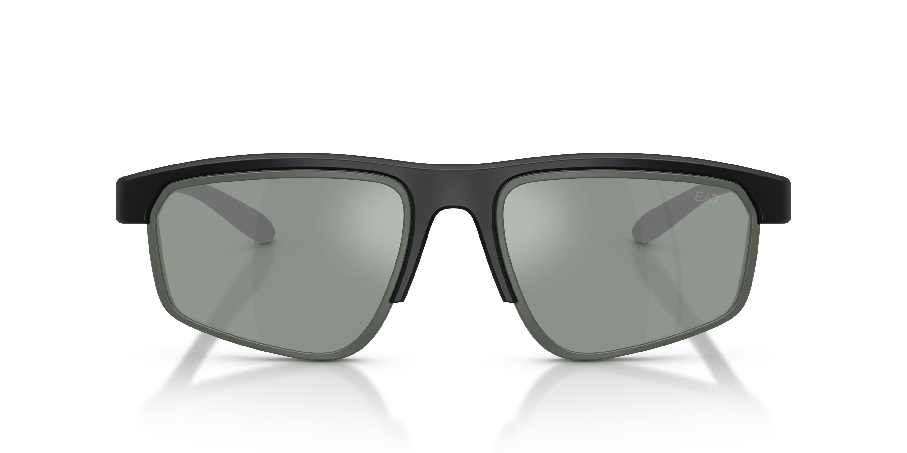 Moncler Q74003 628882 Occhiali da sole Iniettato Nero Verde Squadrata Normale - immagine 3