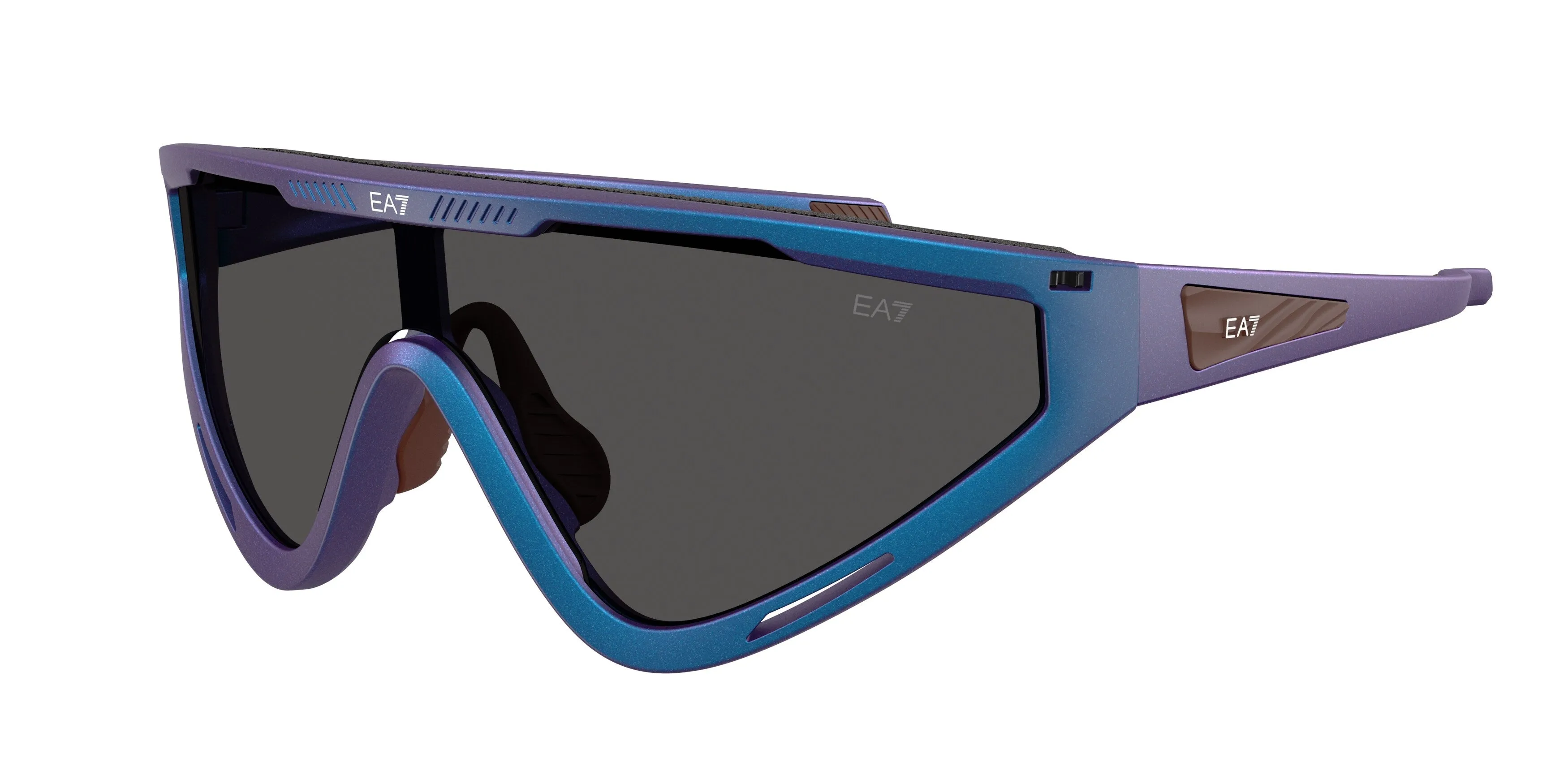 Moncler Q74001 629187 Occhiali da sole Iniettato Blu Grigio Geometrica Normale - immagine 1