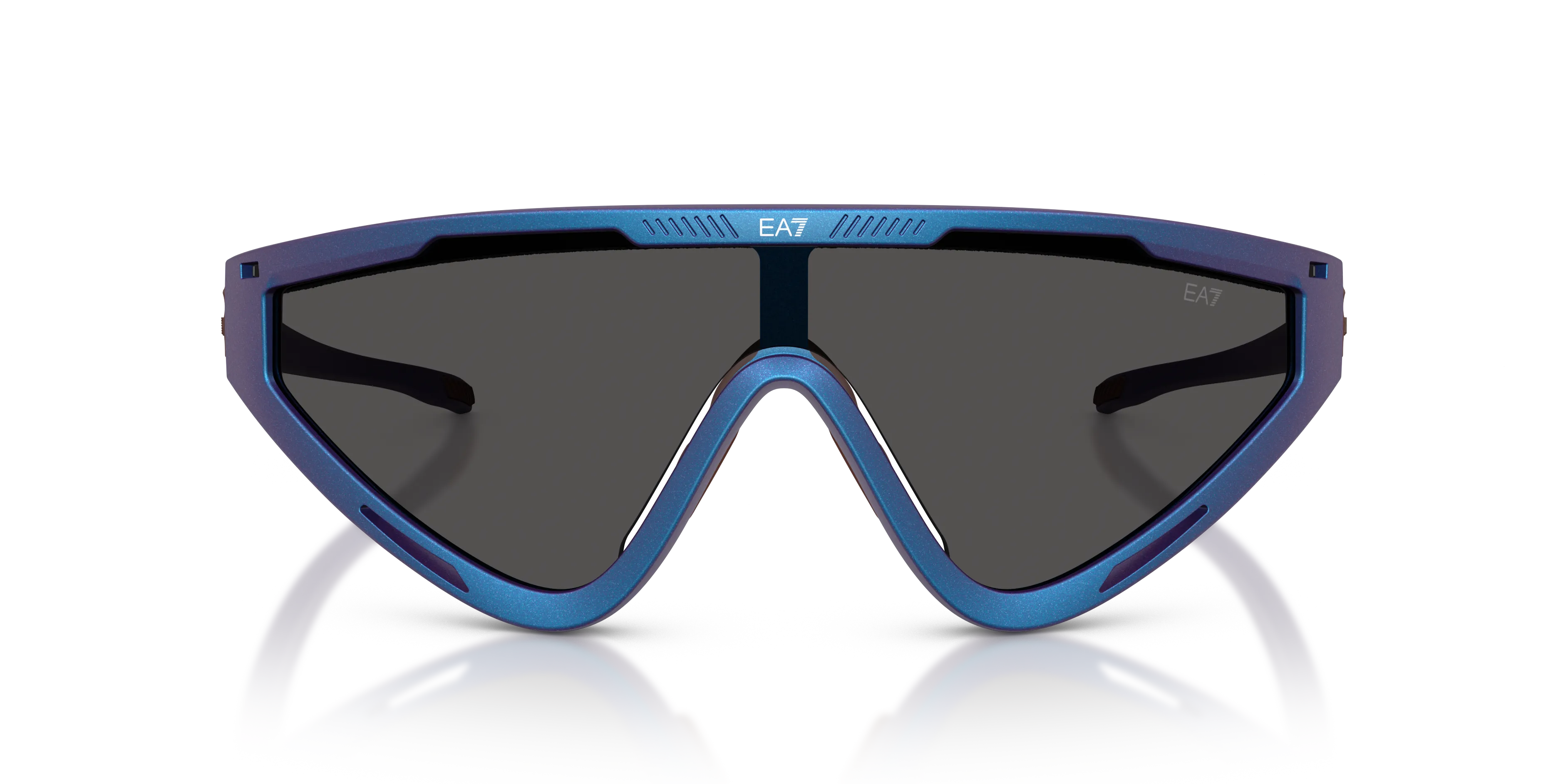 Moncler Q74001 629187 Occhiali da sole Iniettato Blu Grigio Geometrica Normale - immagine 3